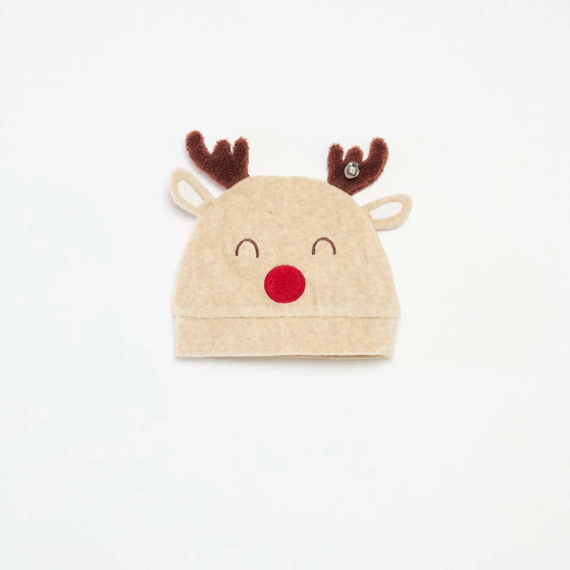 Christmas Sleepsuit + Hat Set BEIGE - Image 4