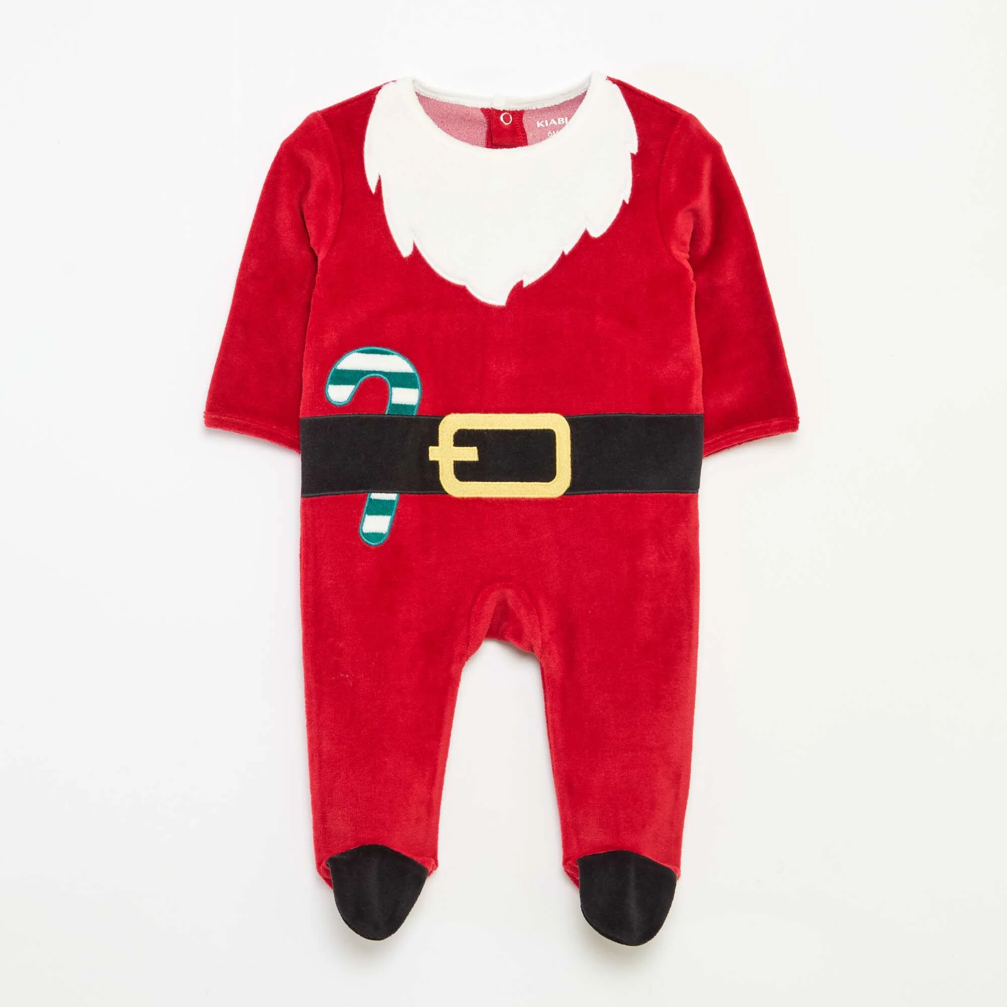 Christmas Sleepsuit + Hat Set RED - Image 2