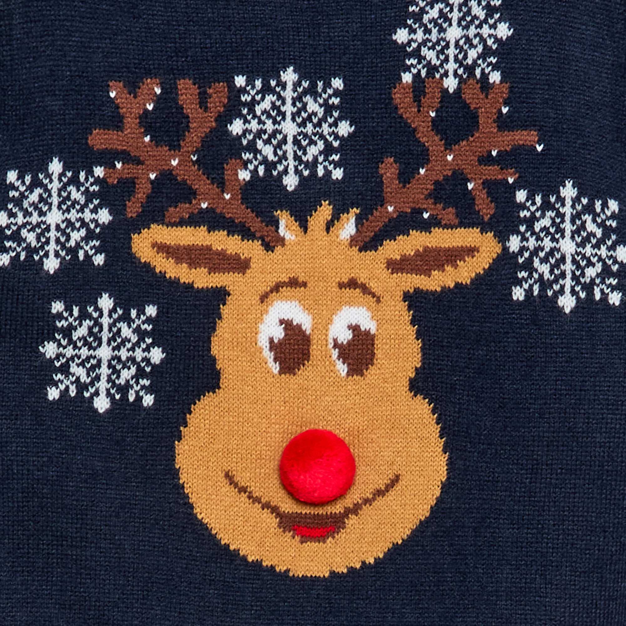 Christmas Sweater with Round Neck BLUE - Image 2