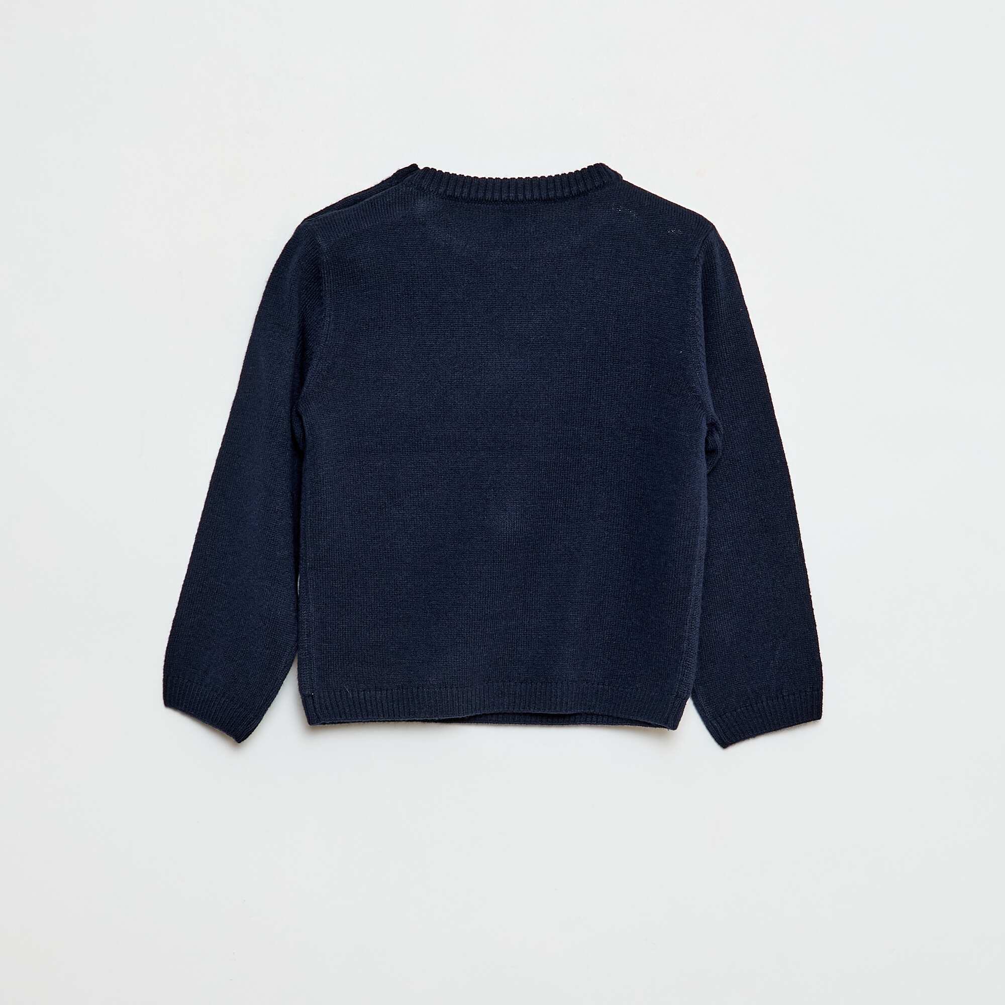 Christmas Sweater with Round Neck BLUE - Image 3