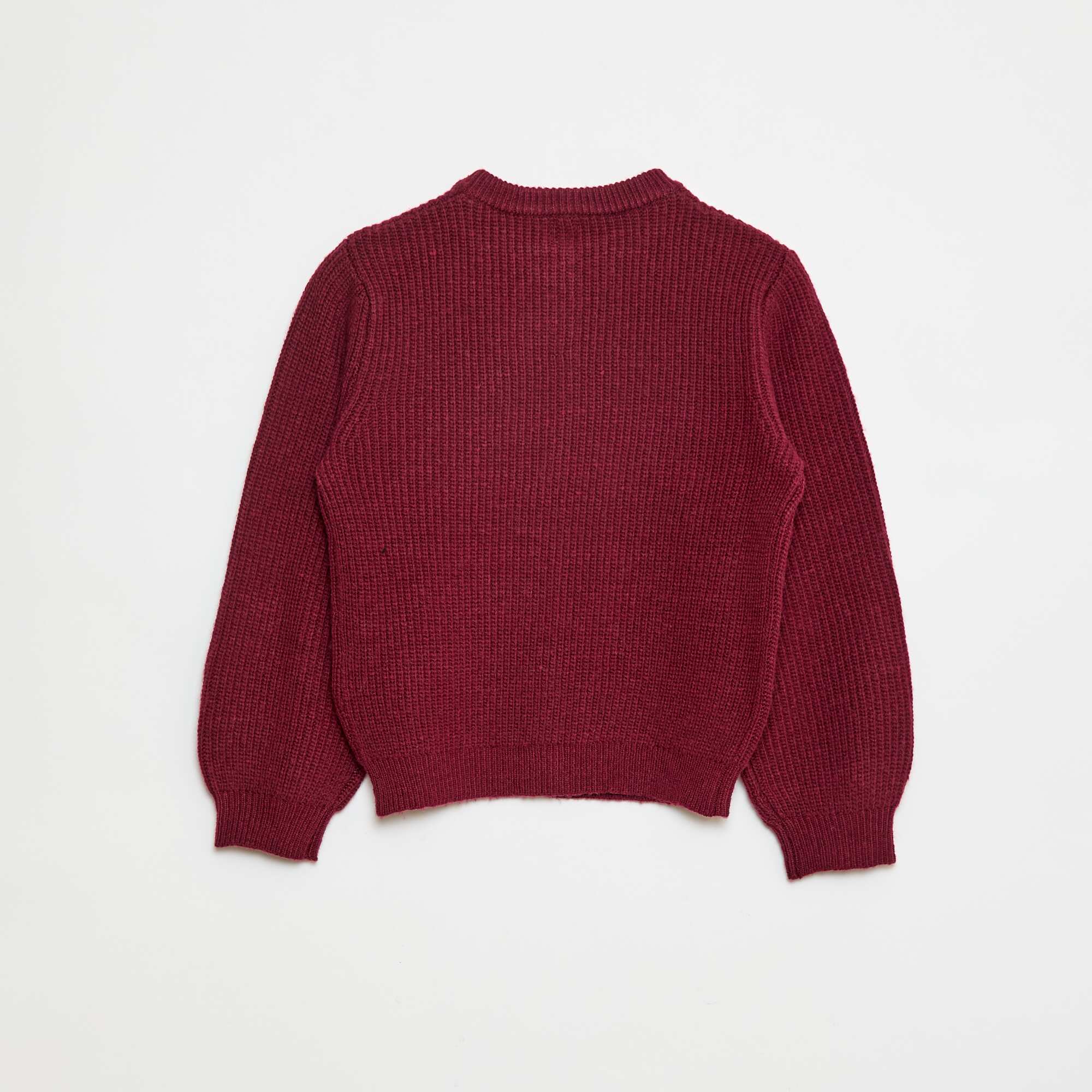 Chunky Knit Cardigan RED - Image 2