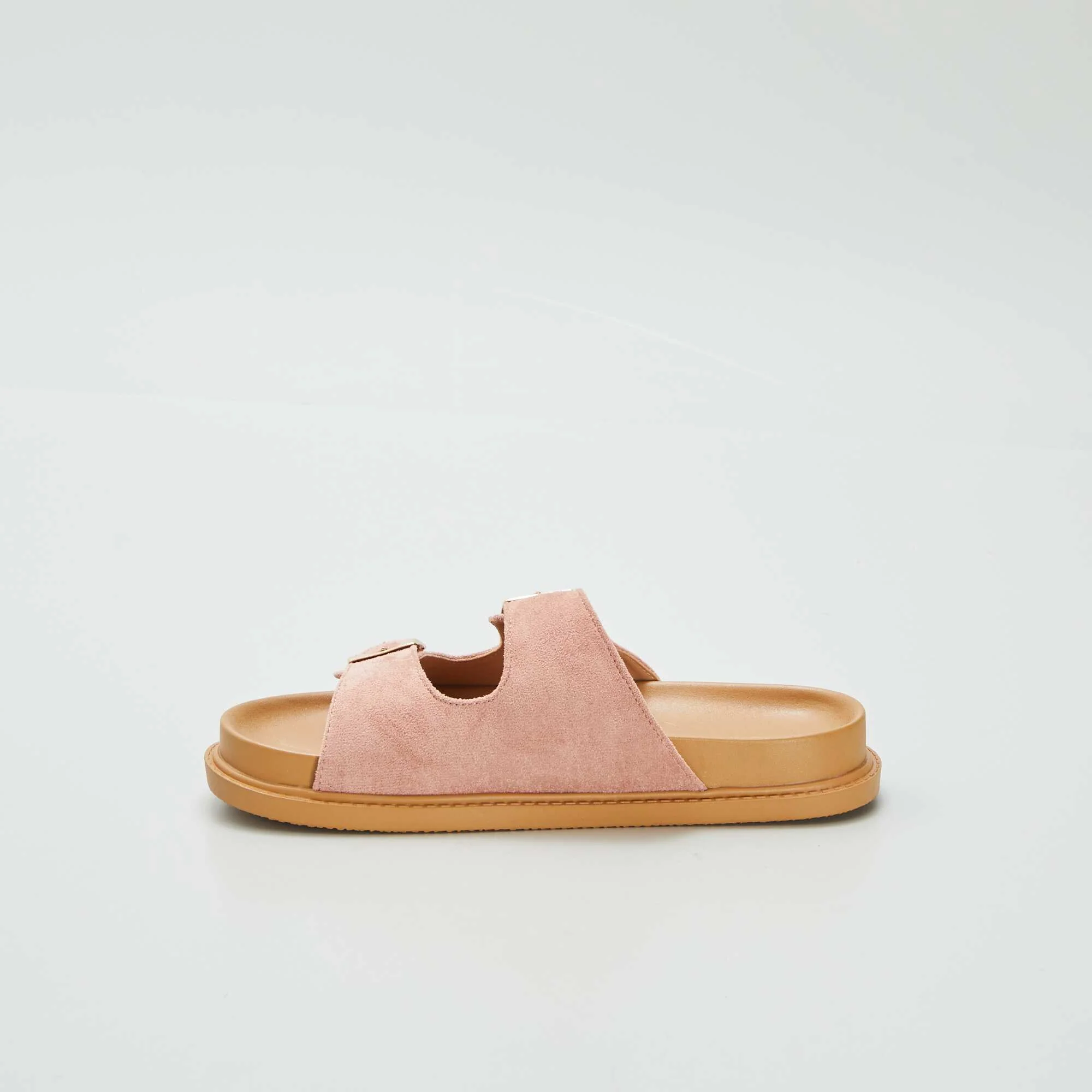 Chunky mules with double straps PINK - Image 4