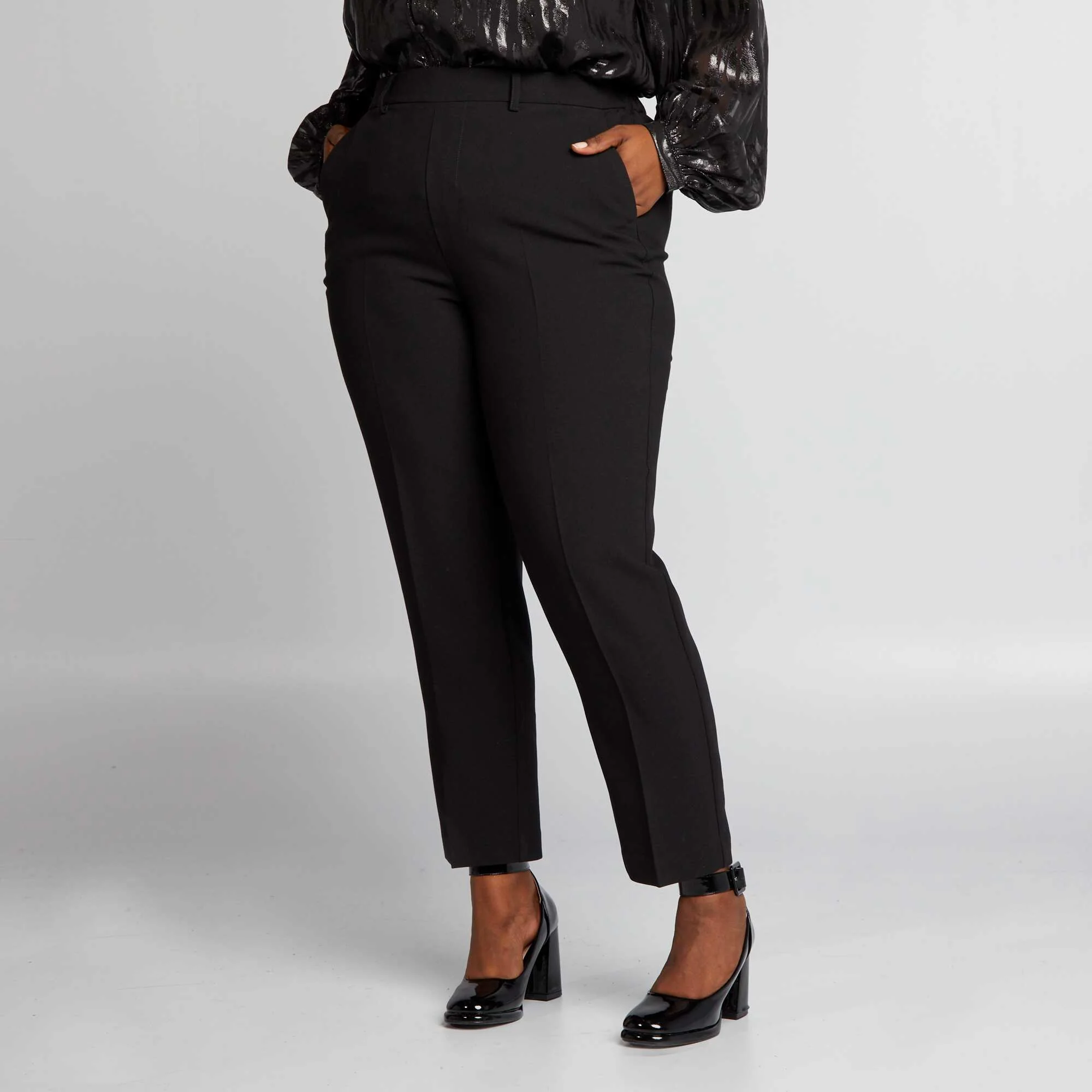 Cigarette trousers black - Image 2