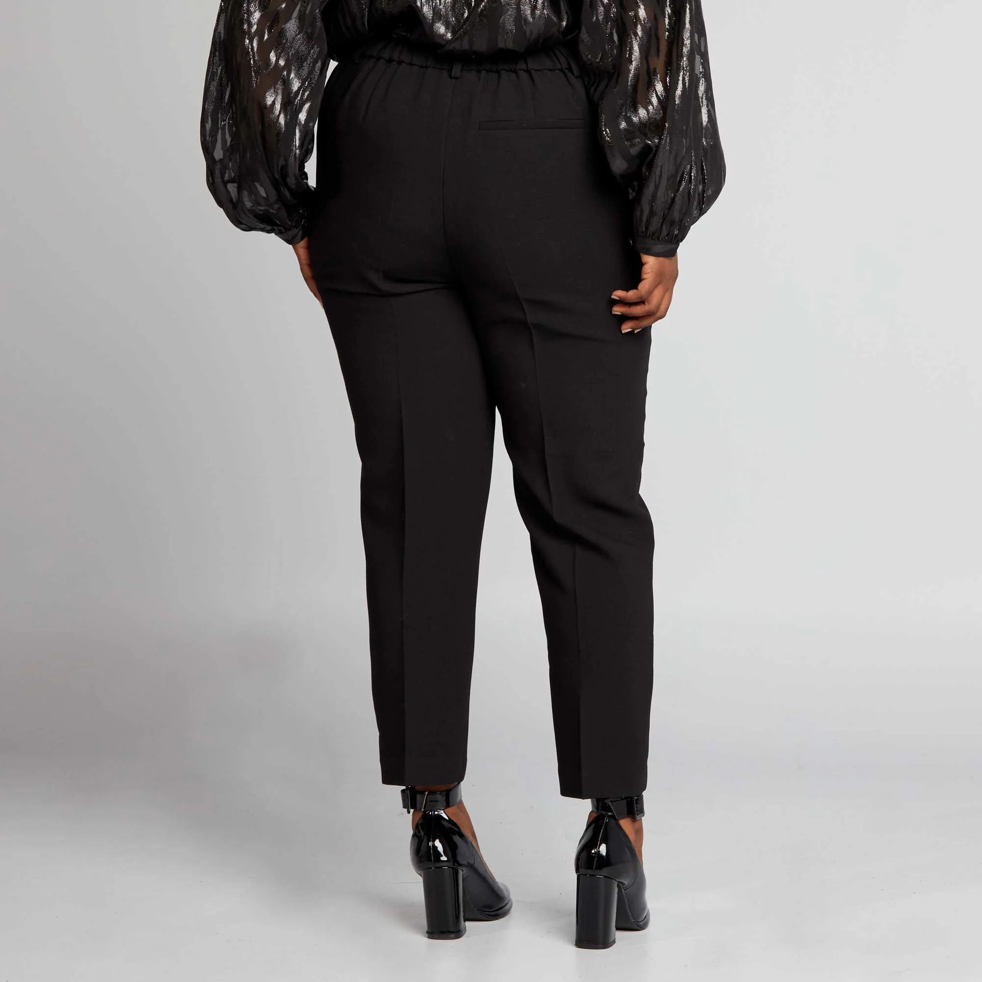 Cigarette trousers black - Image 3