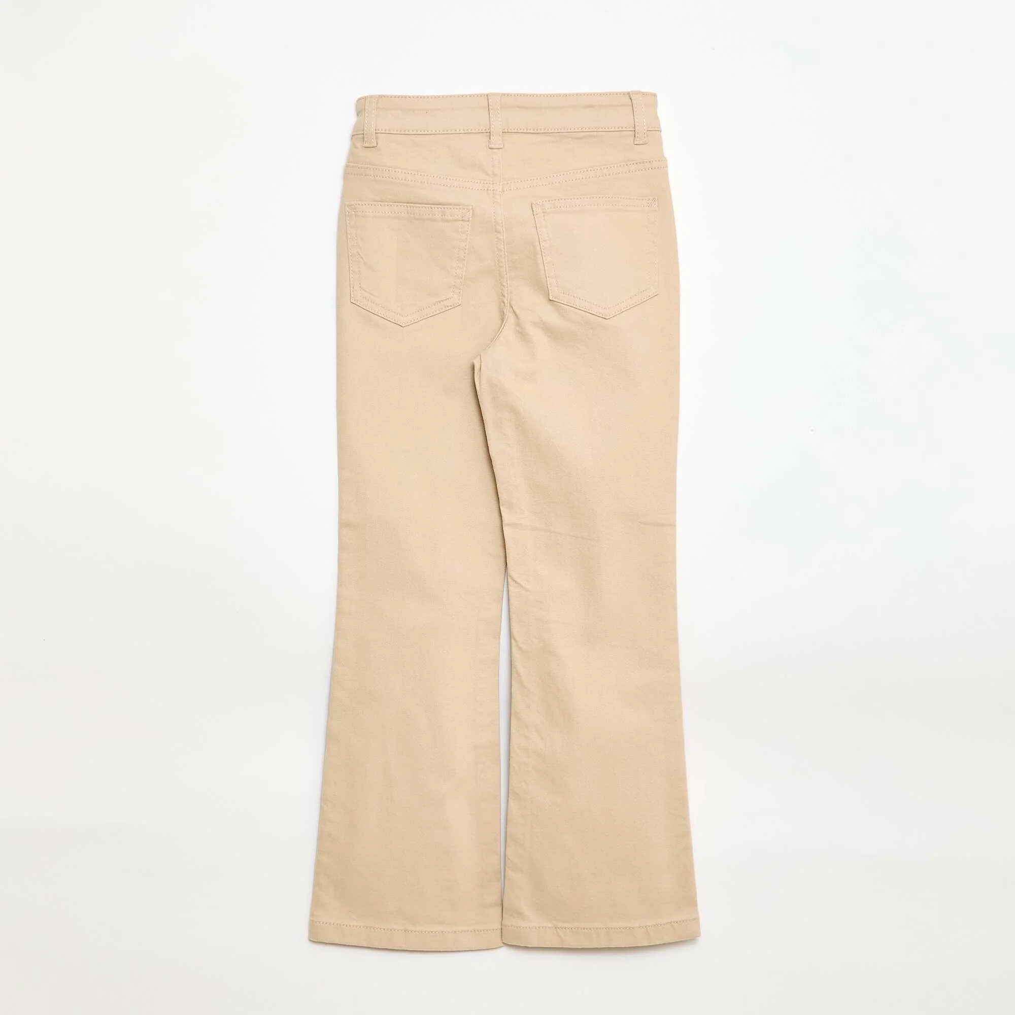 Classic flared jeans BEIGE - Image 2