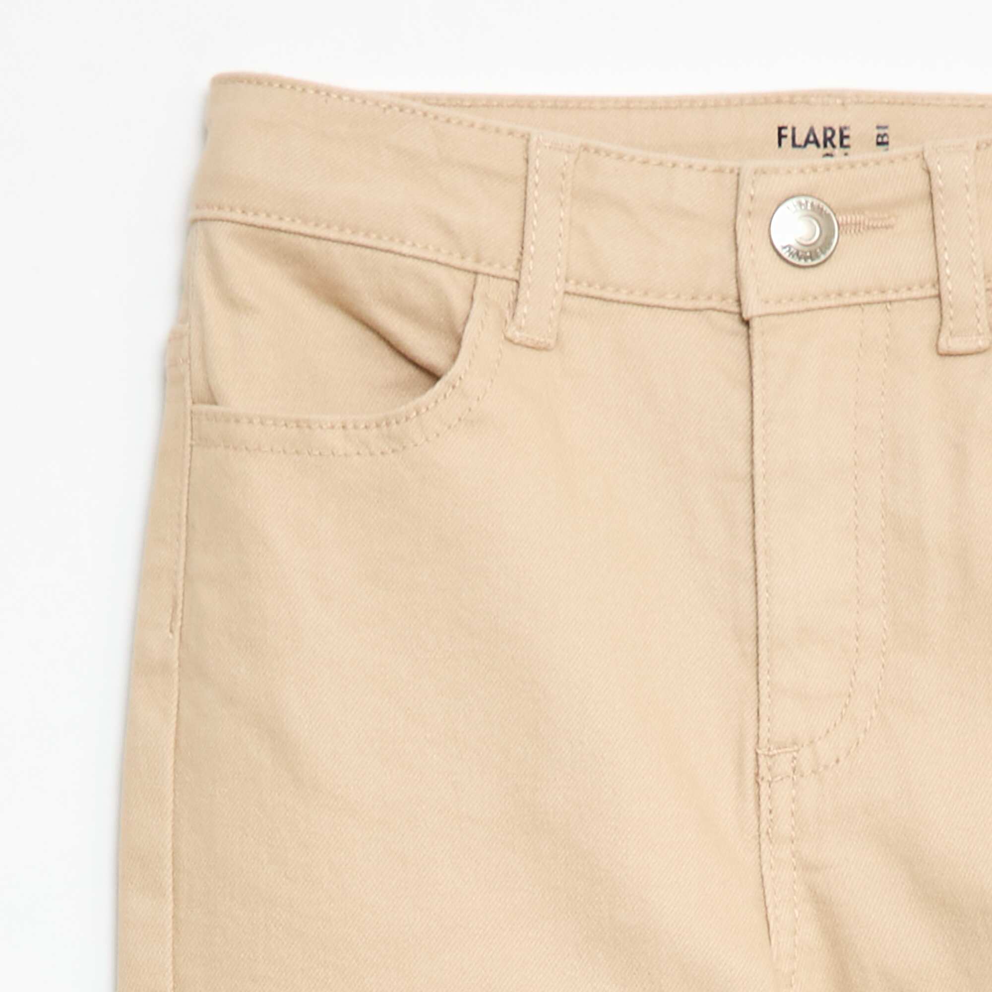 Classic flared jeans BEIGE - Image 3