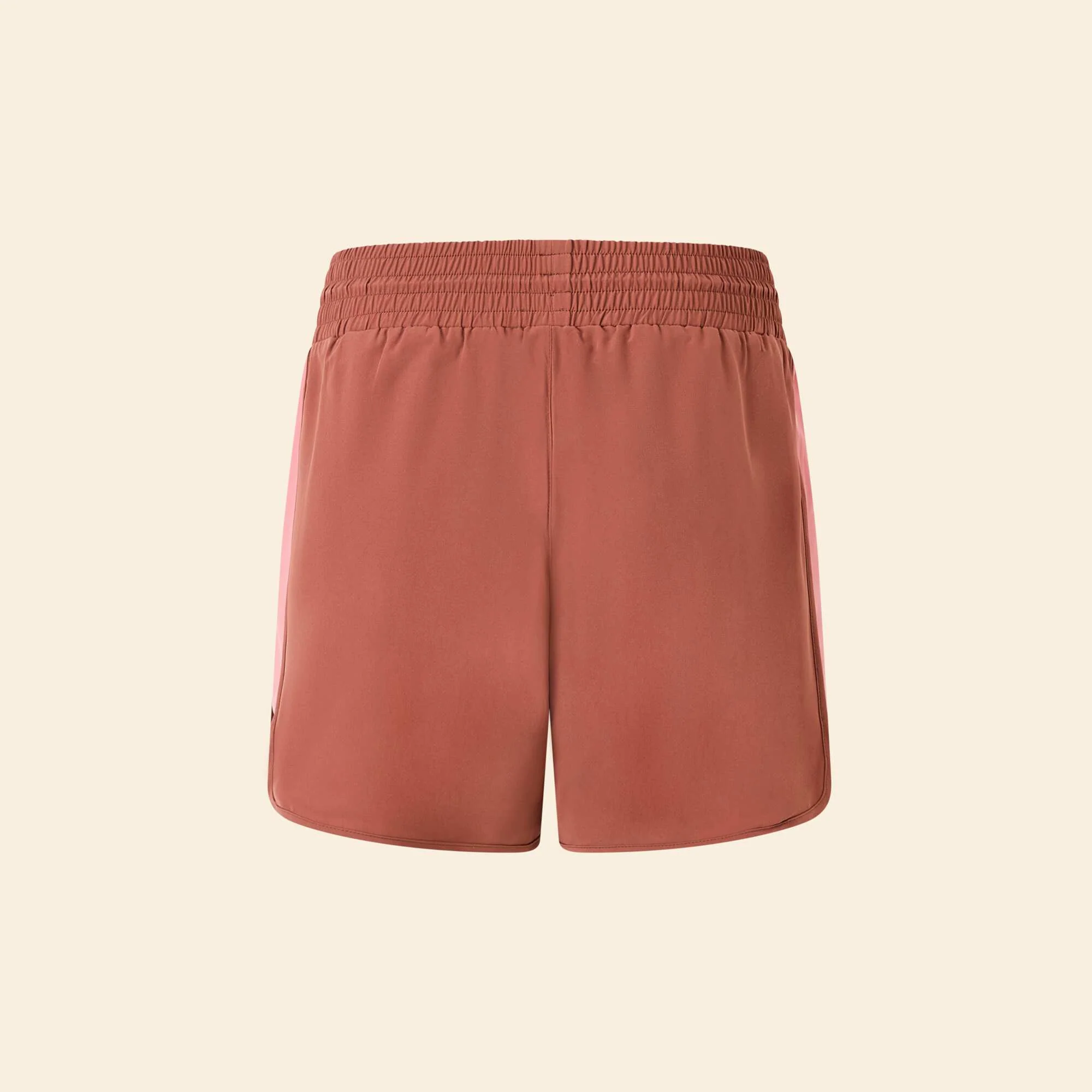 Color Block Sports Shorts BROWN - Image 2
