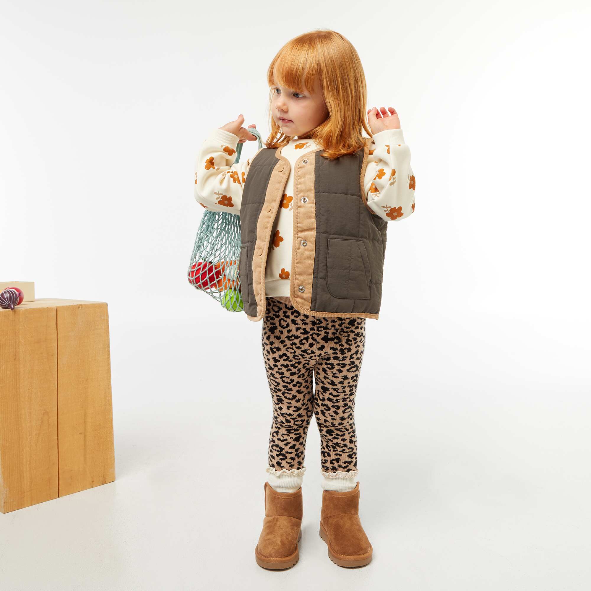 Compact knit leggings BEIGE