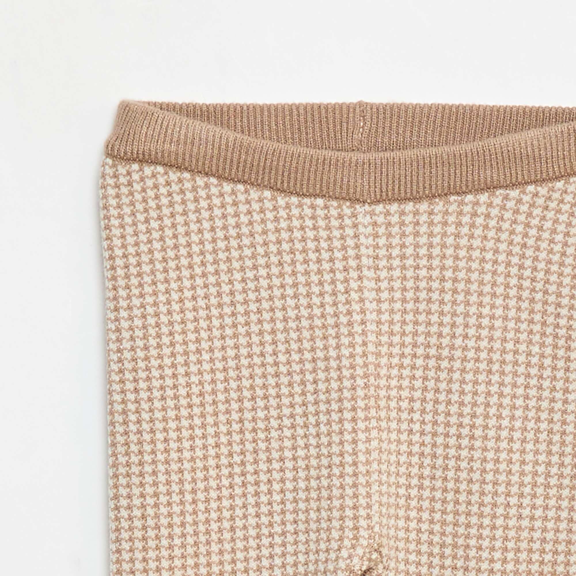 Compact Knit Leggings BEIGE - Image 3