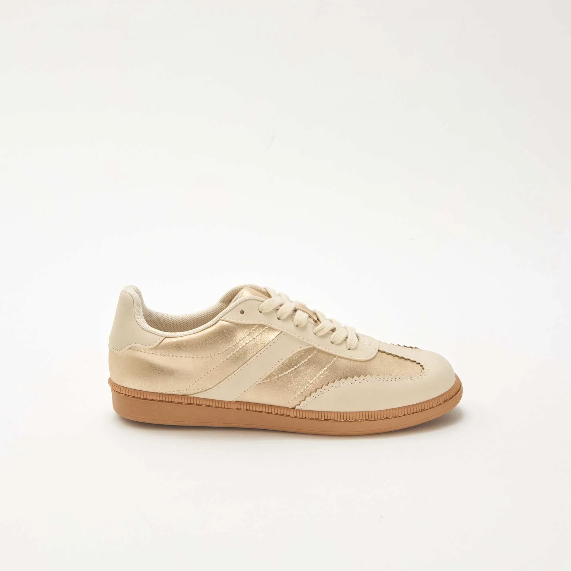 Contrast Panel Low-Top Sneakers YELLOW - Image 2