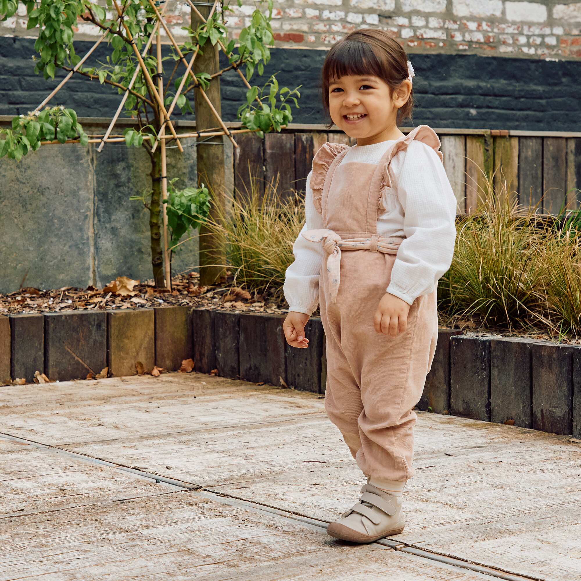 Corduroy dungarees BEIGE - Image 3