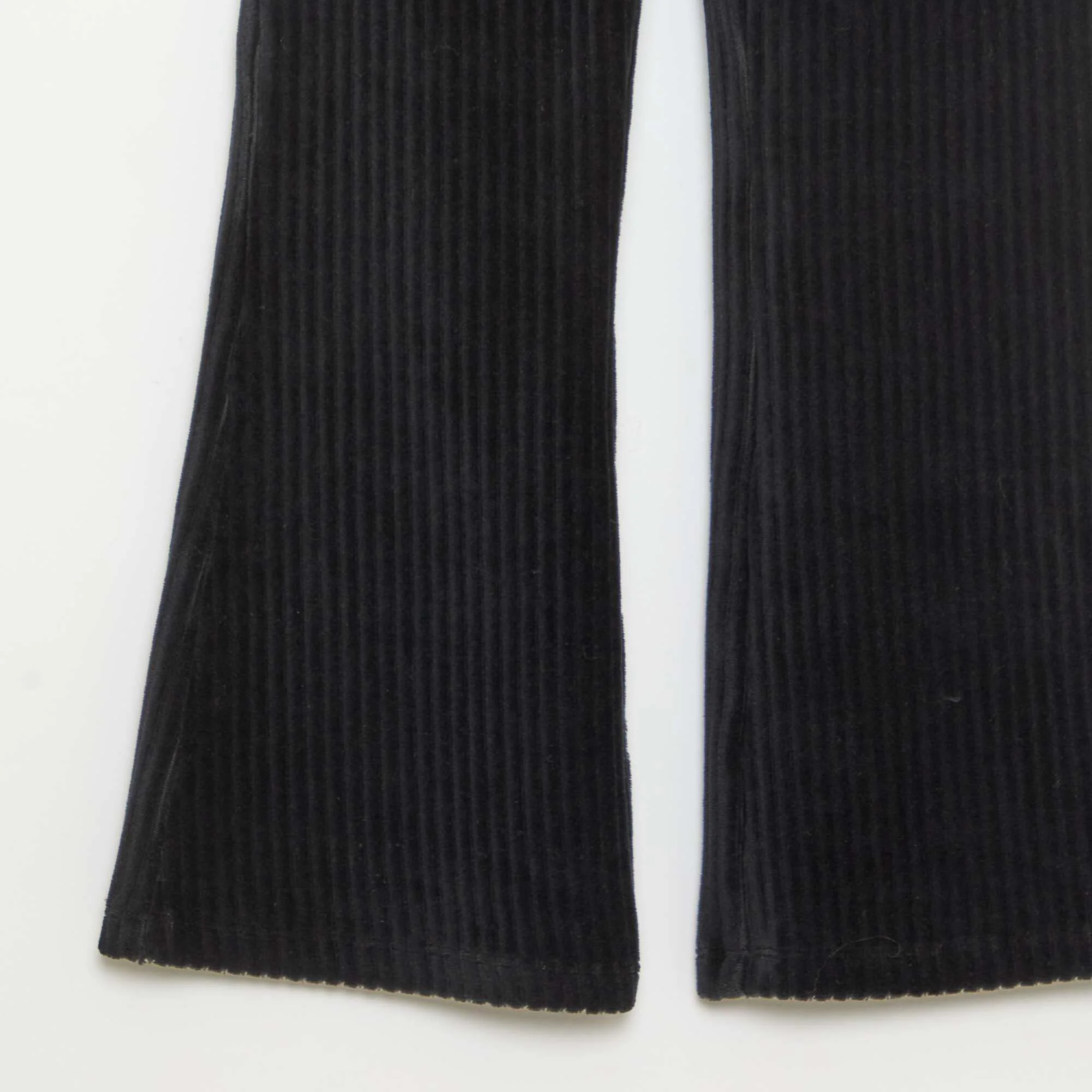 Corduroy Flare Pants BLACK - Image 3