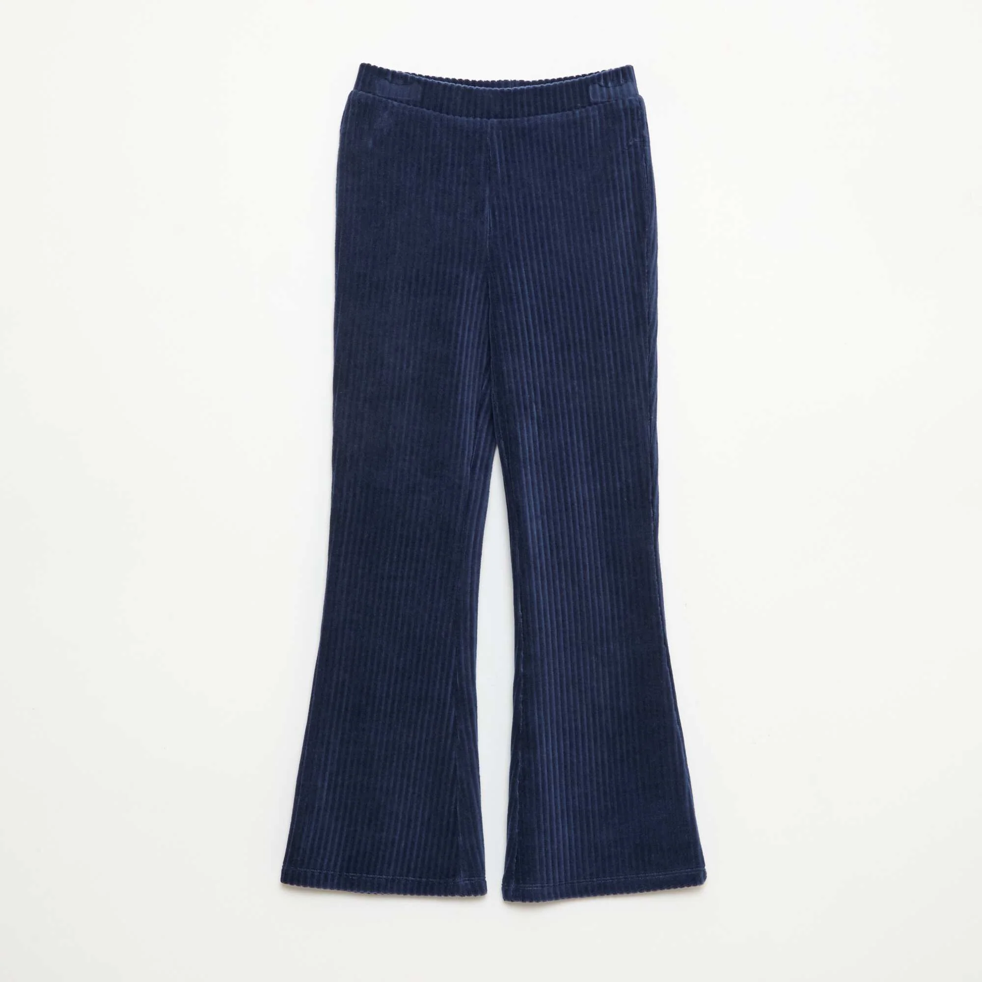 Corduroy Flare Pants BLUE