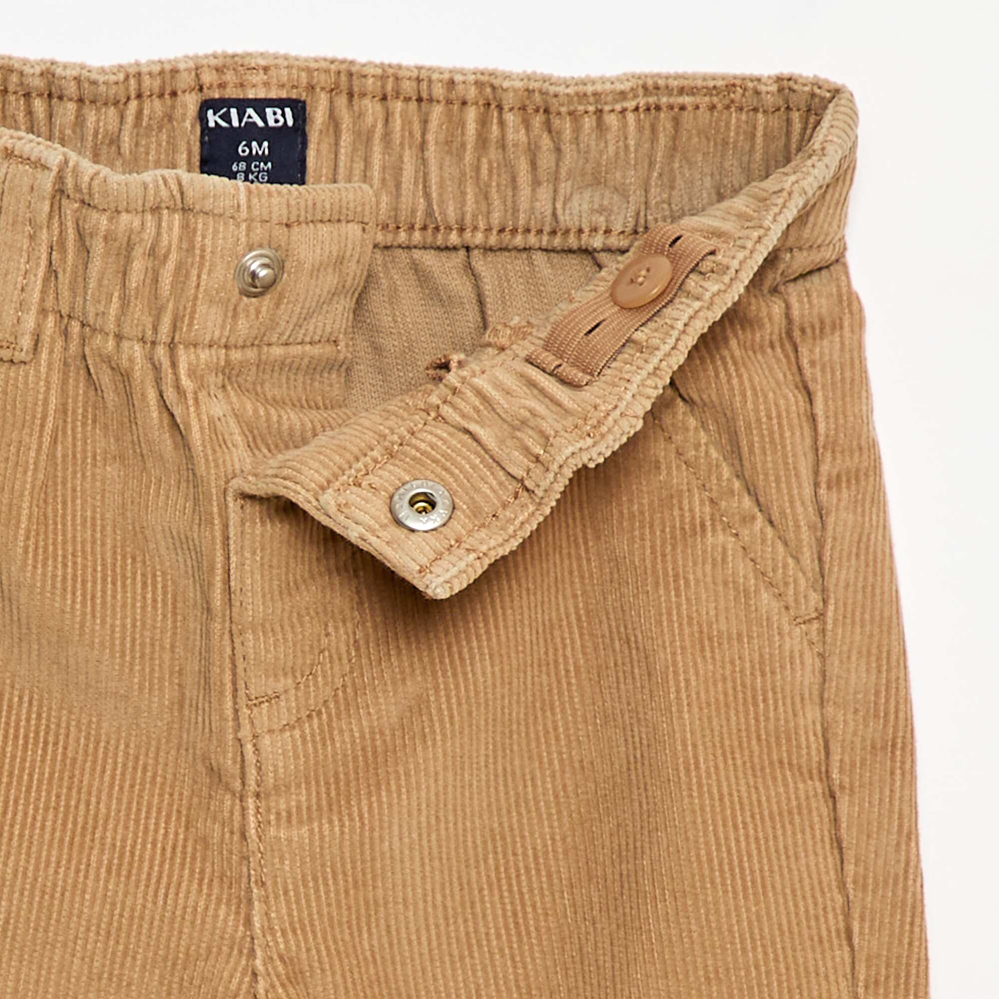 Corduroy Paperbag Trousers BEIGE - Image 2