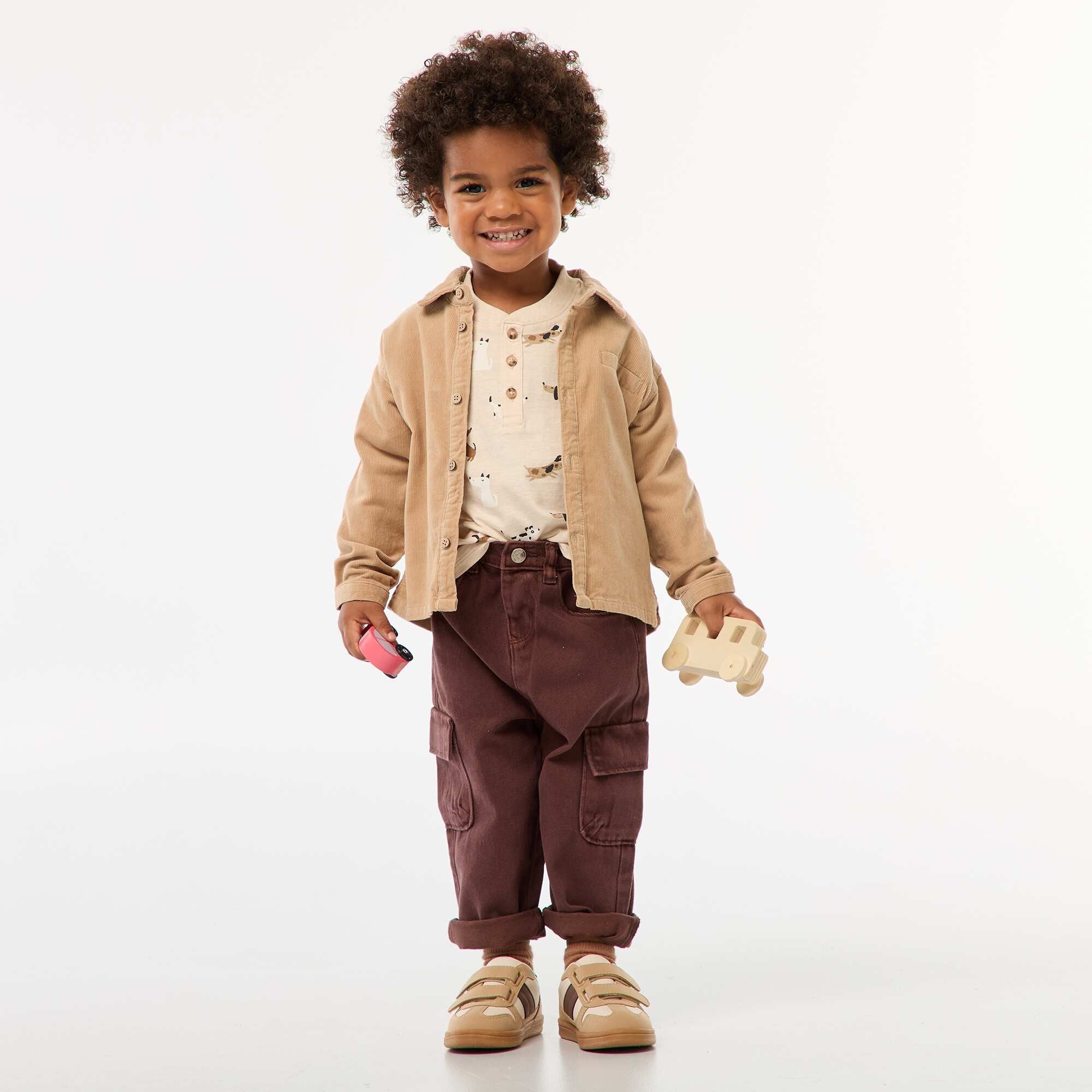 Corduroy Shirt BEIGE - Image 3