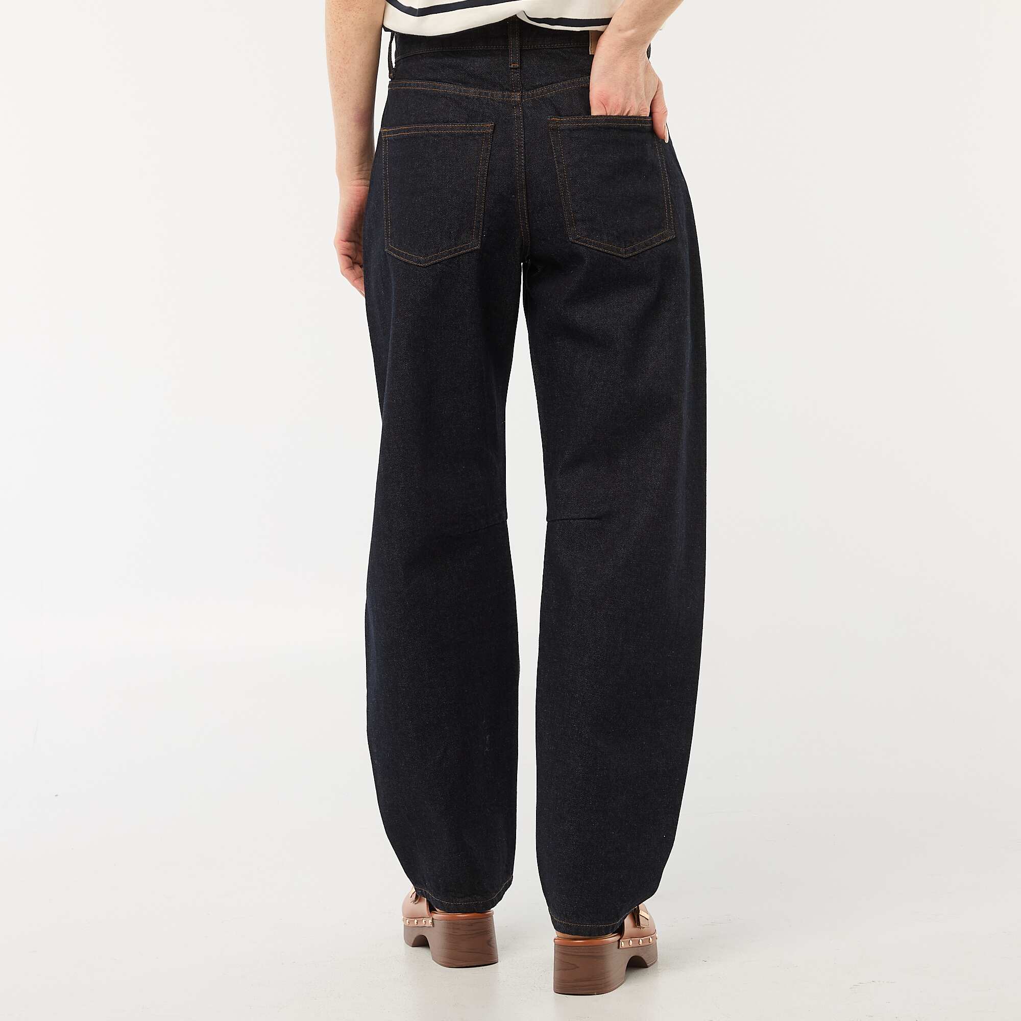 Cotton Balloon Denim Pants BLUE - Image 3