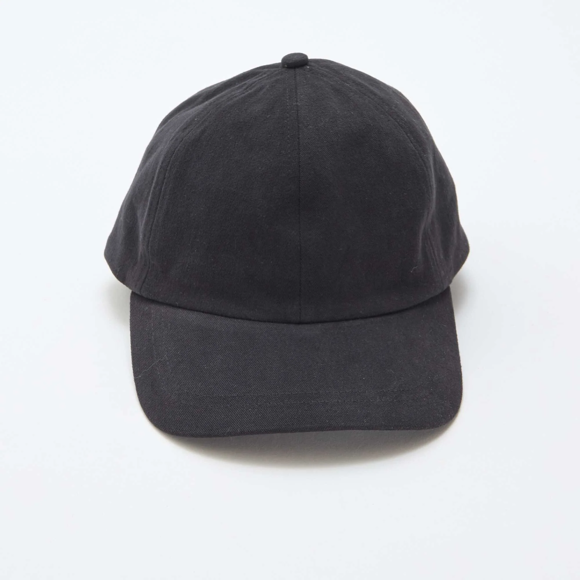 Cotton Baseball Cap BLACK - Image 2