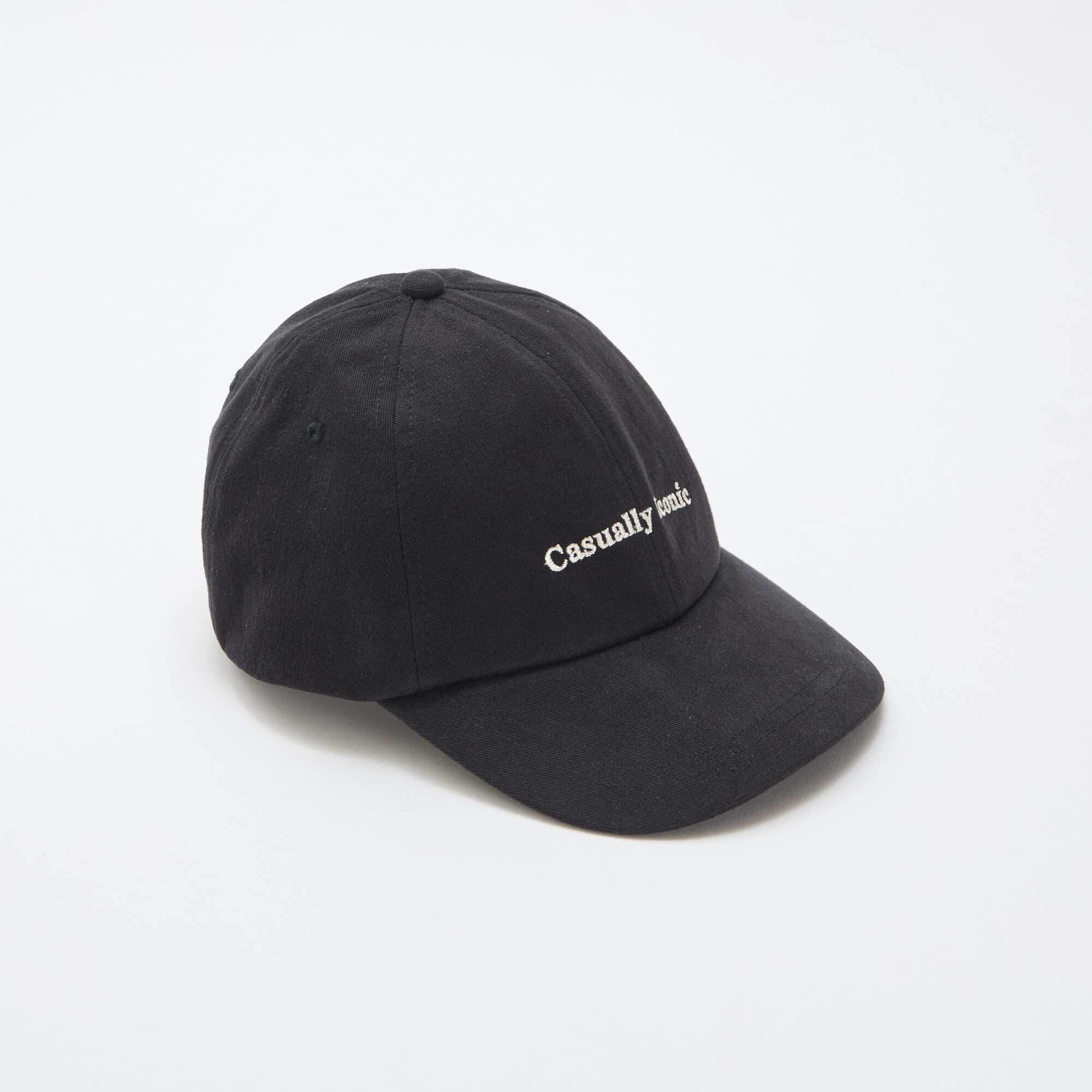 Cotton Baseball Cap BLACK