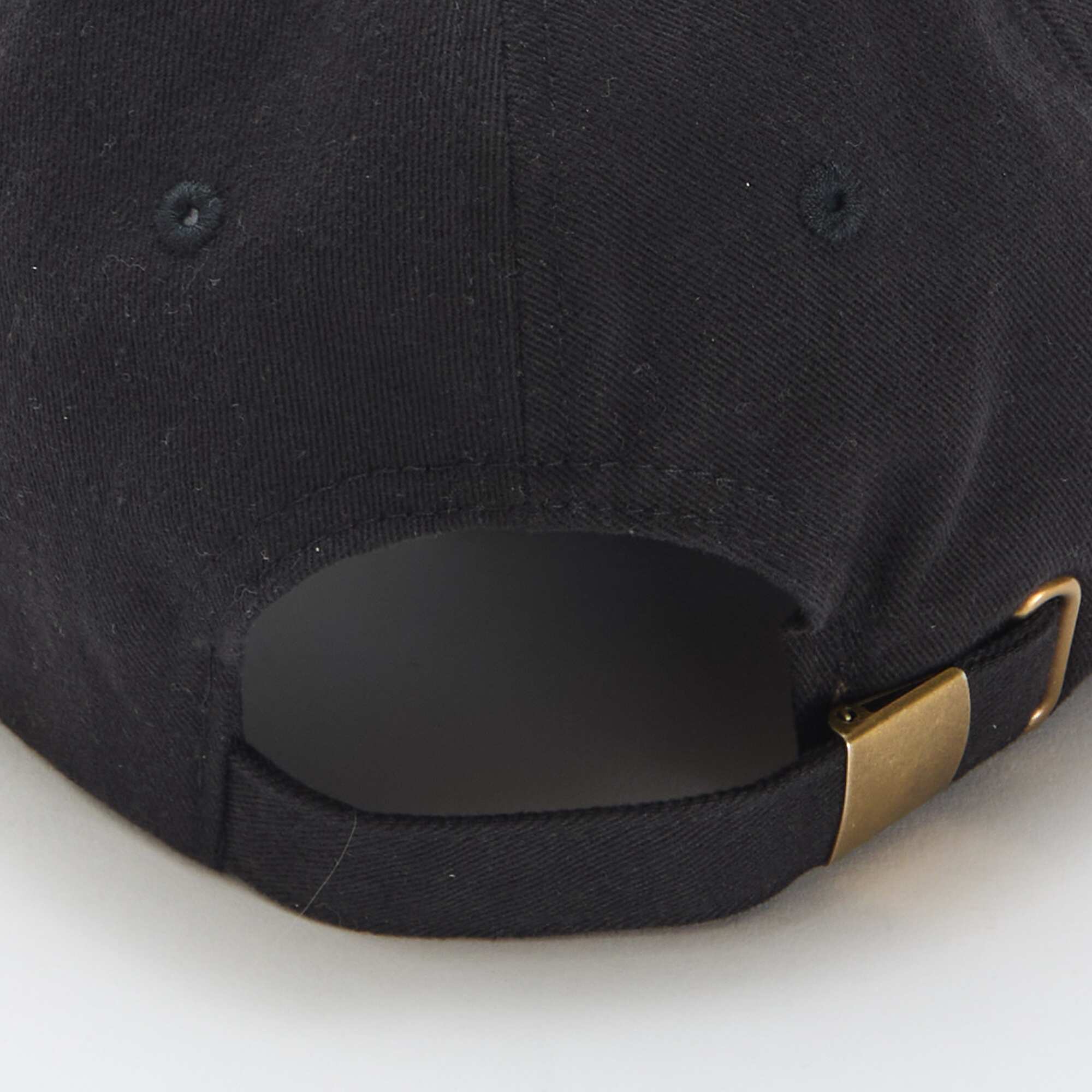 Cotton Baseball Cap BLACK - Image 3