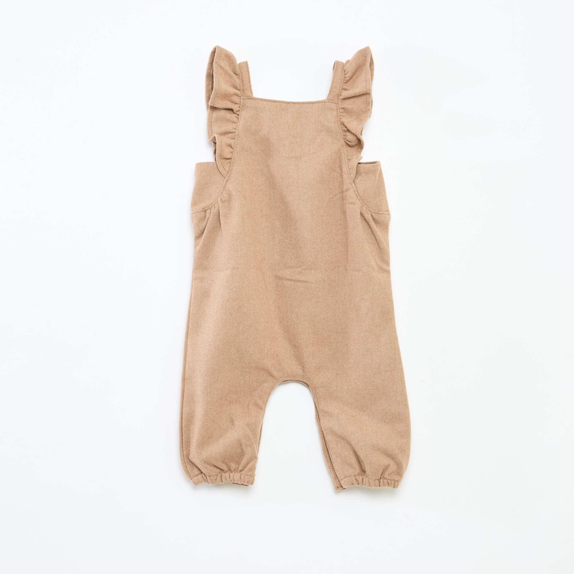 Cotton Flannel Long Romper BROWN - Image 3