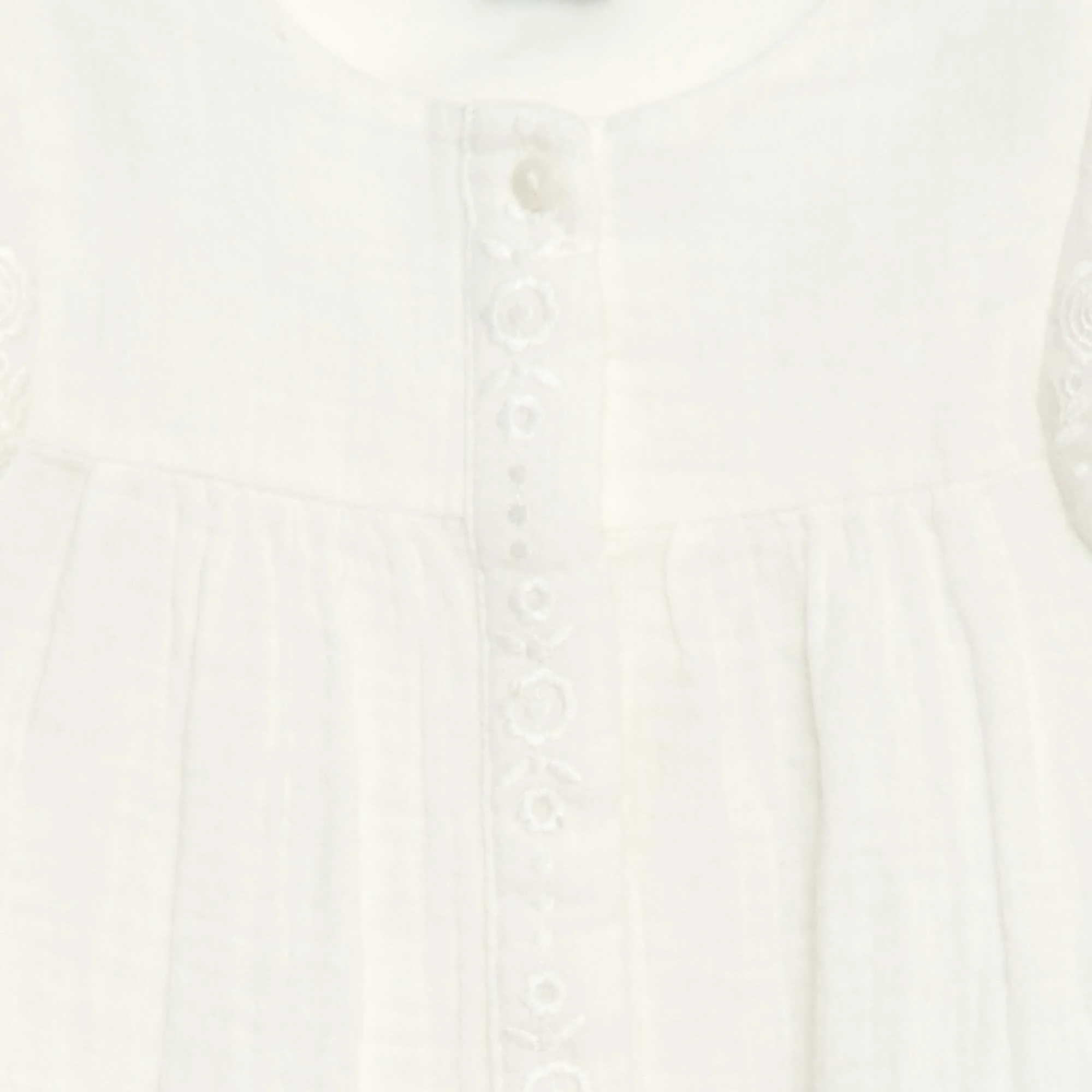 Cotton Gauze Blouse WHITE - Image 3