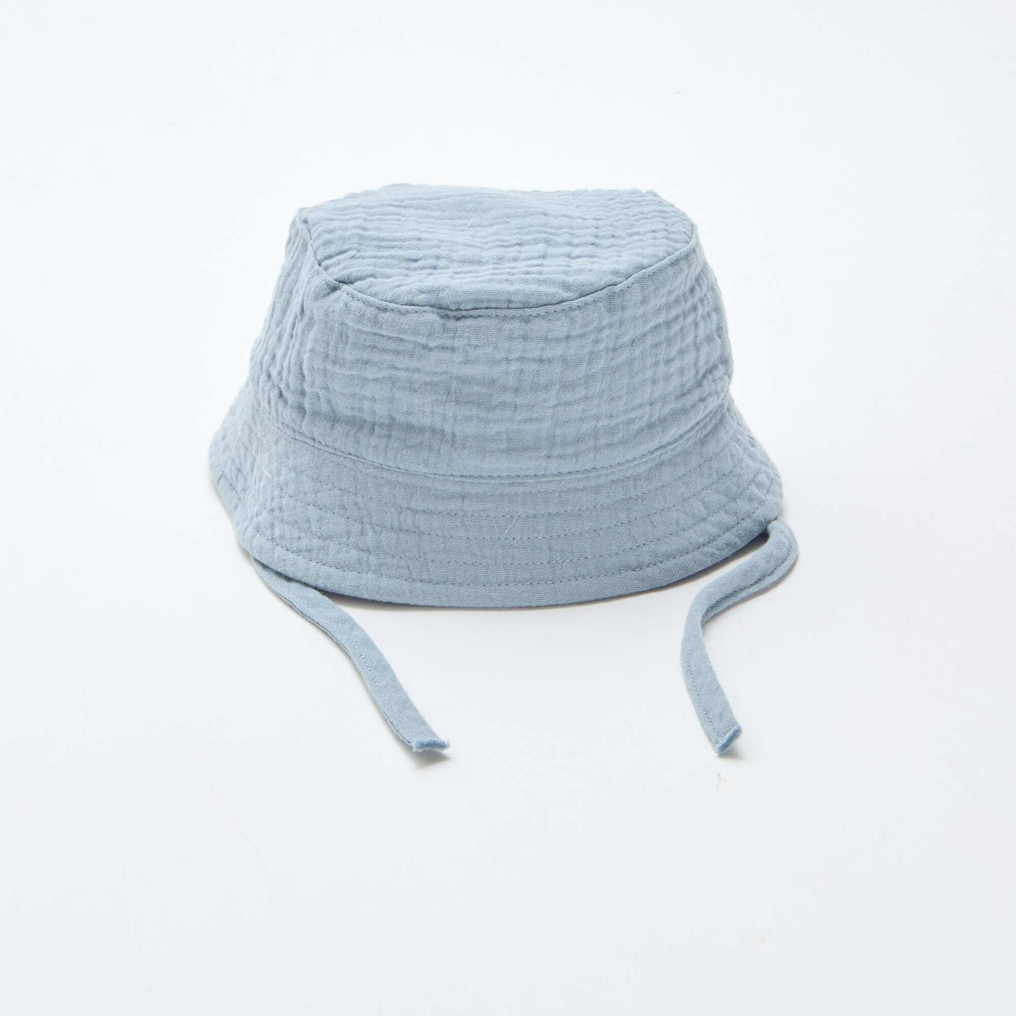 Cotton Gauze Bucket Hat BLUE