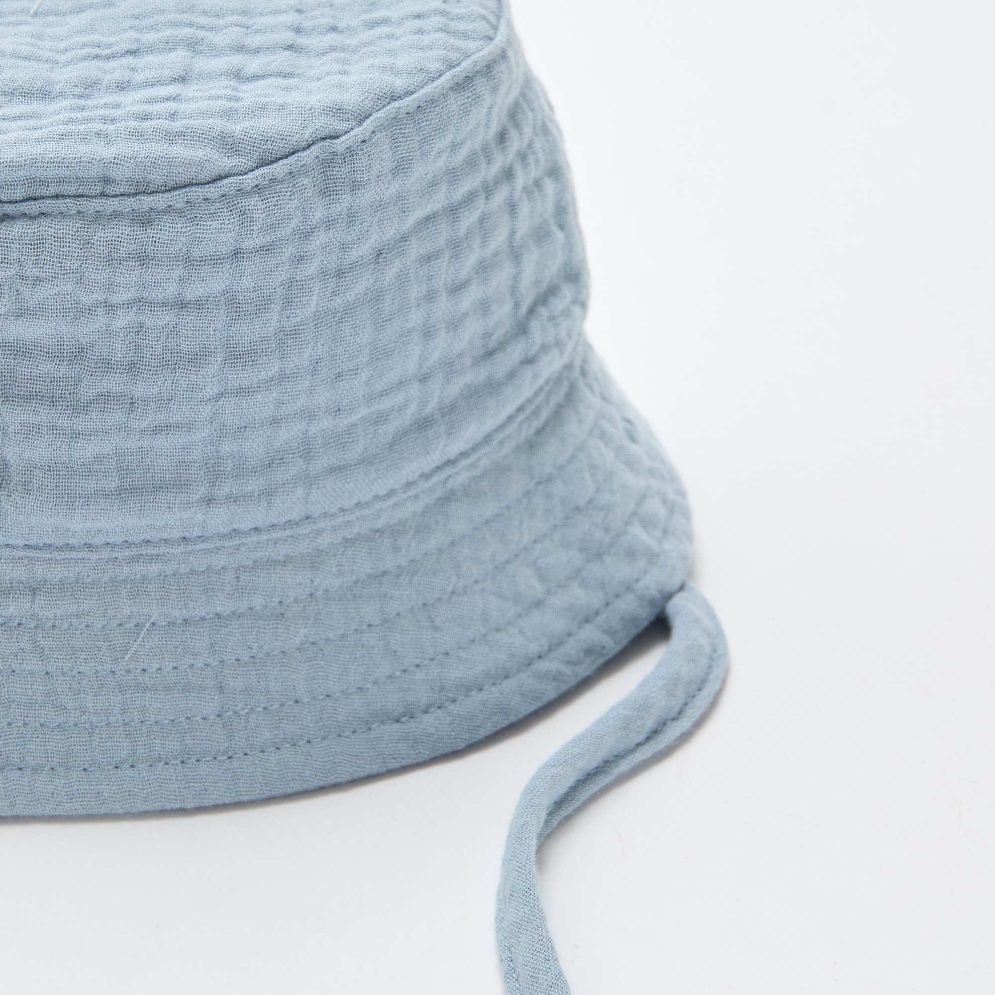 Cotton Gauze Bucket Hat BLUE - Image 2