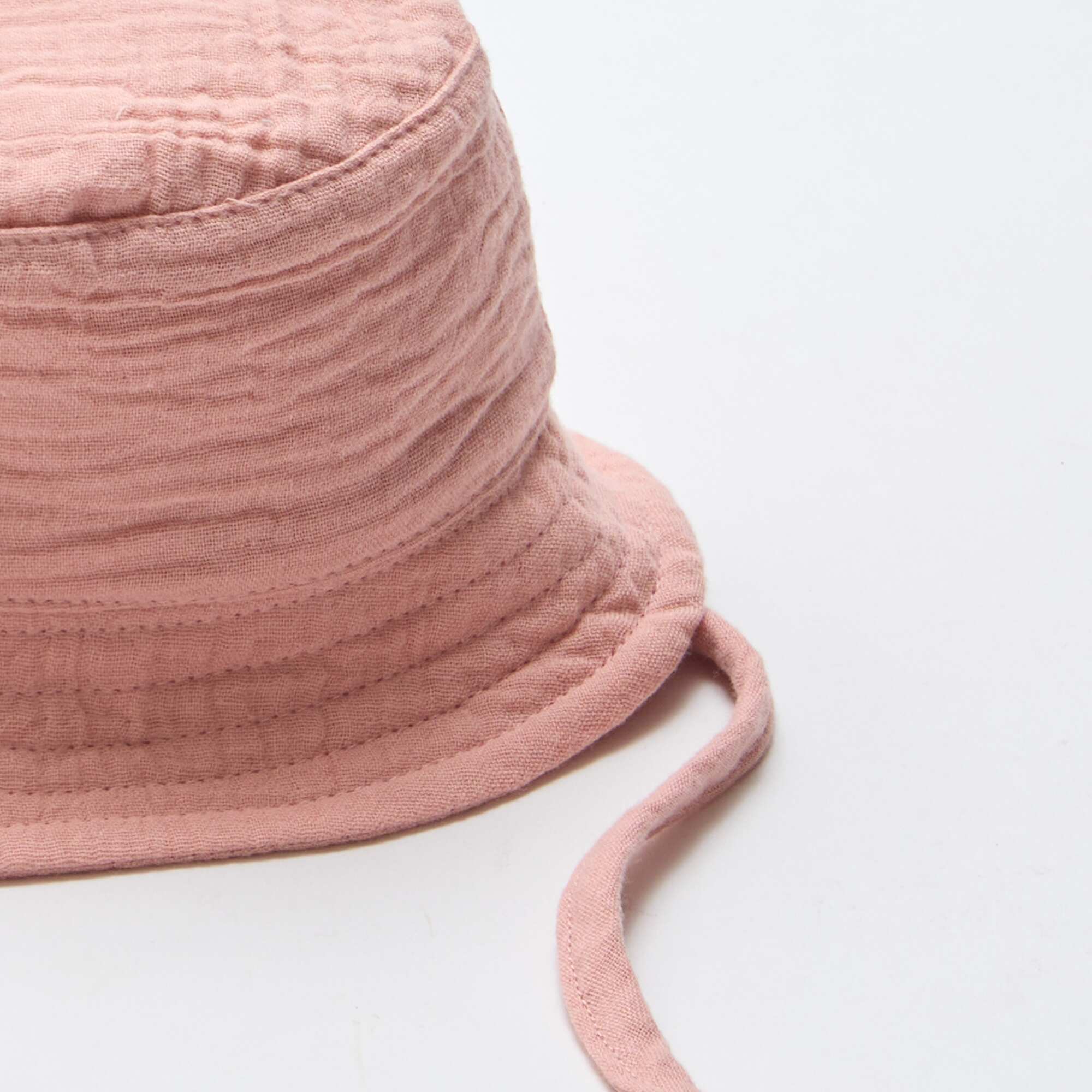 Cotton Gauze Bucket Hat PINK - Image 2