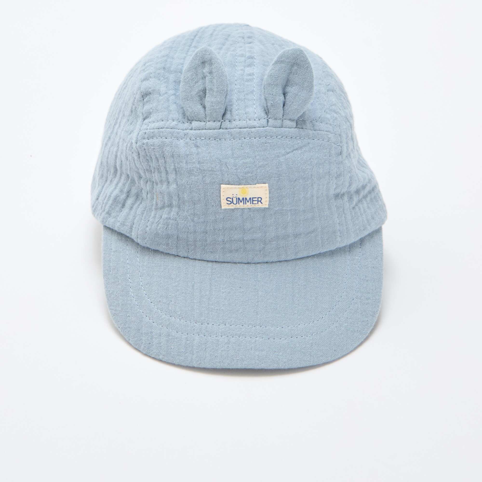 Cotton Gauze Cap BLUE - Image 2