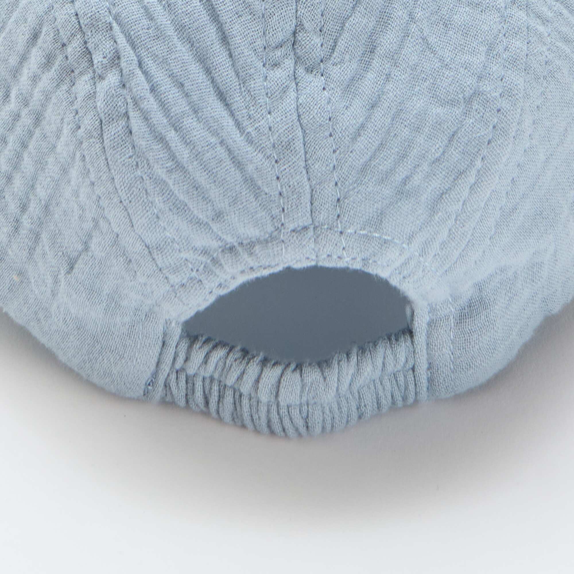 Cotton Gauze Cap BLUE - Image 3