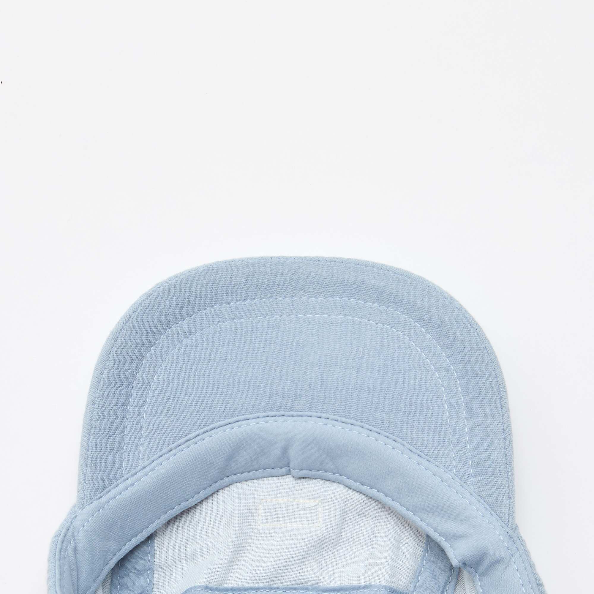 Cotton Gauze Cap BLUE - Image 4