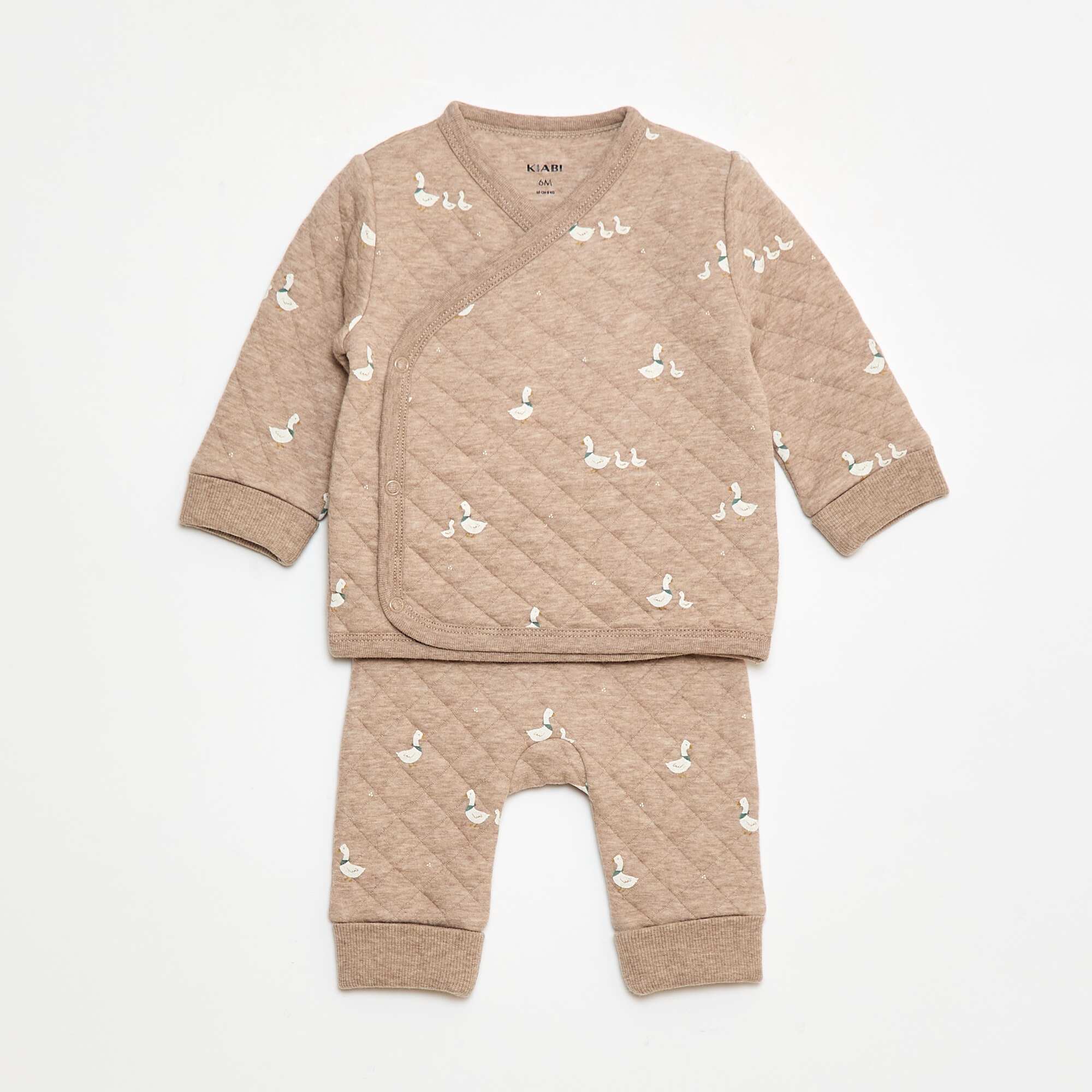 Cotton Jersey Pyjama Set BEIGE