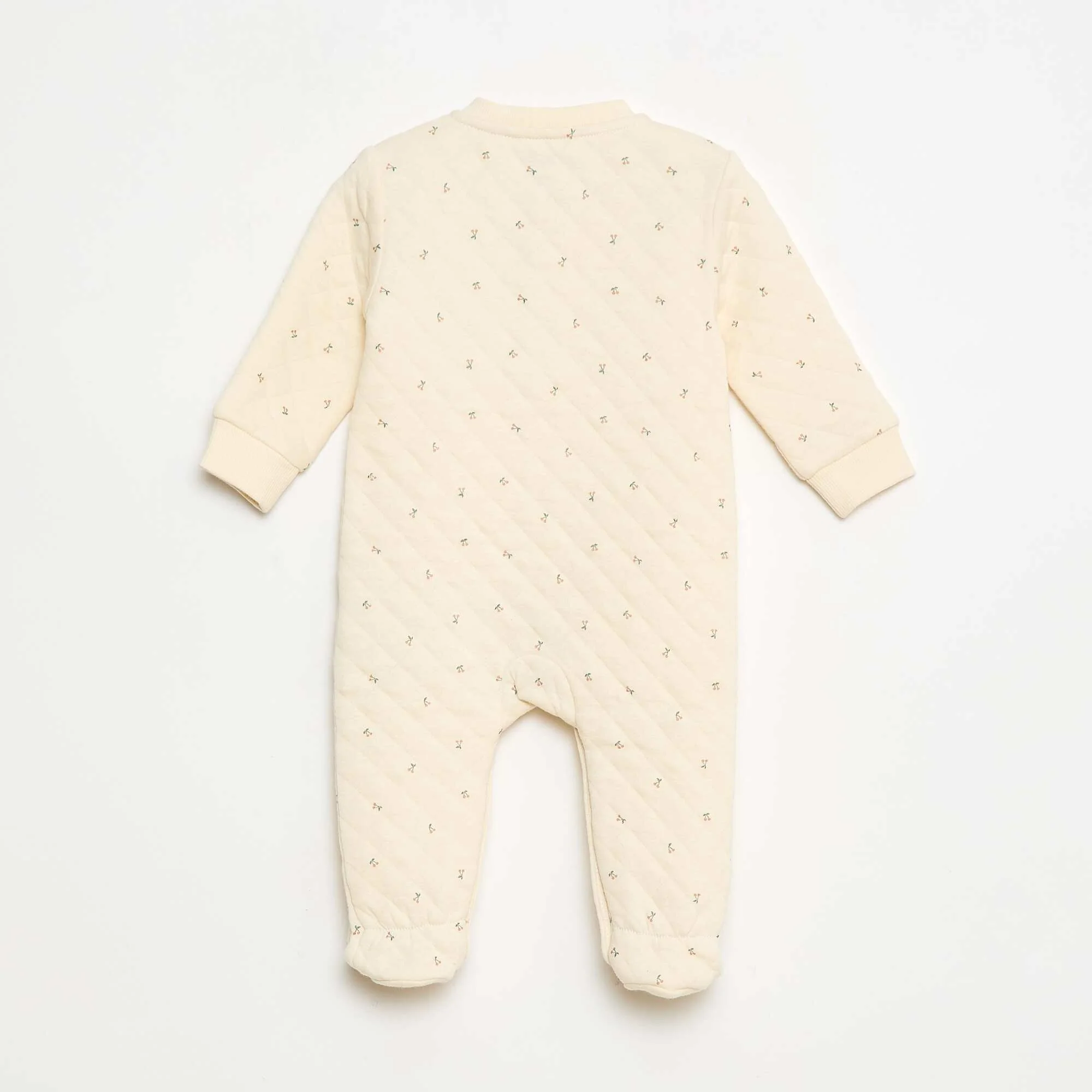 Cotton Jersey Sleepsuit WHITE - Image 2
