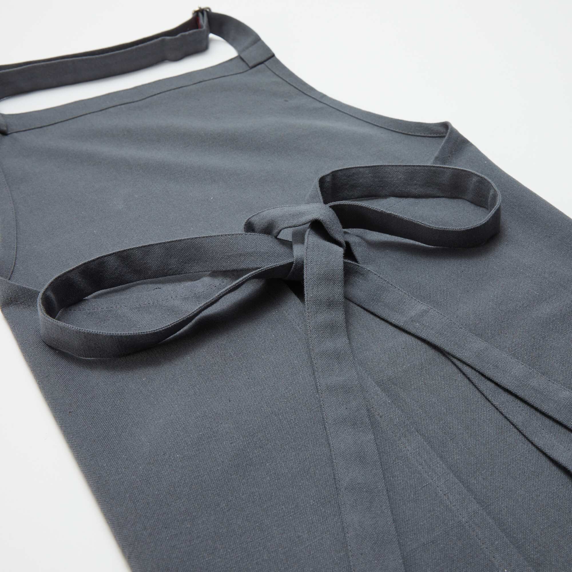 Cotton Kitchen Apron GREY - Image 3