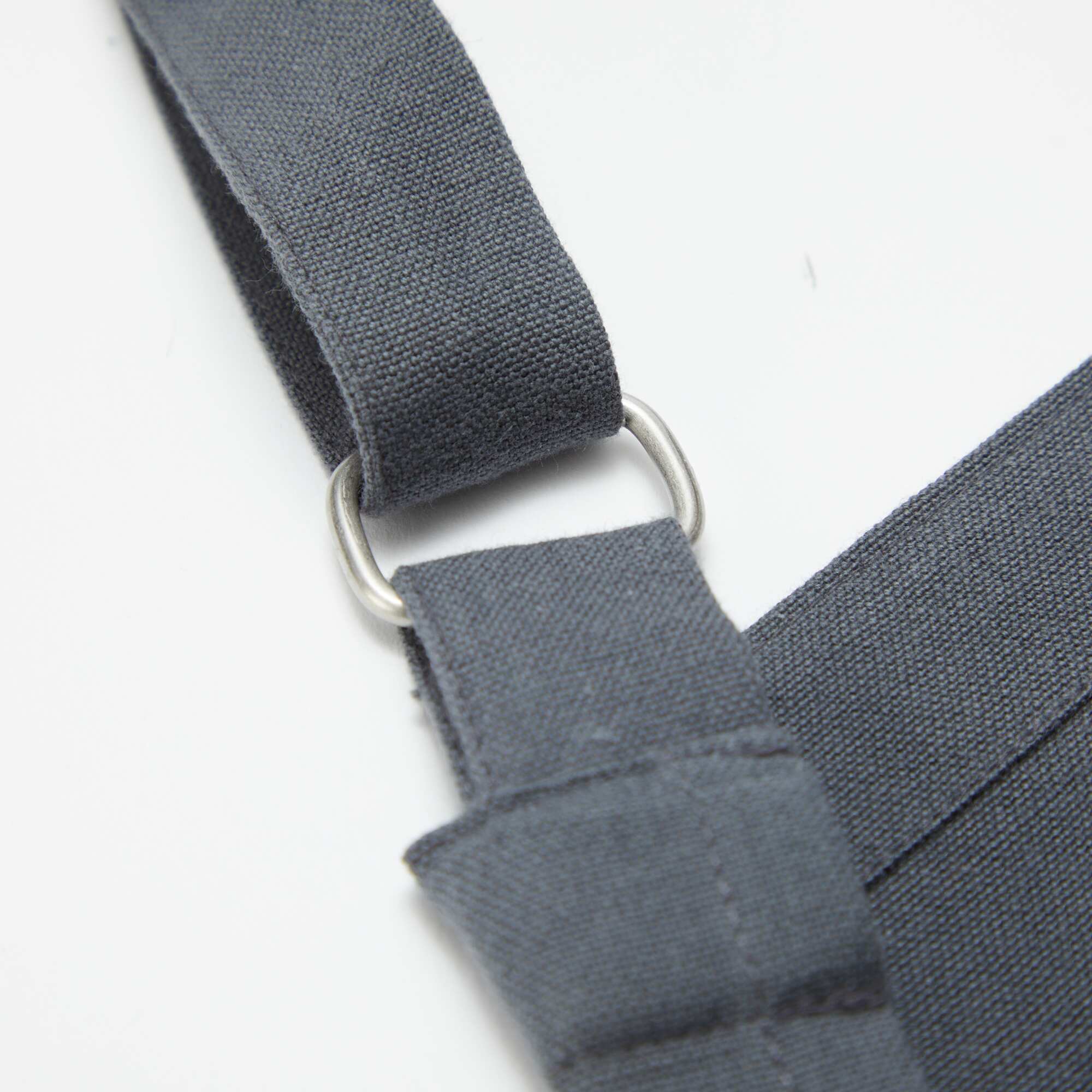 Cotton Kitchen Apron GREY - Image 5