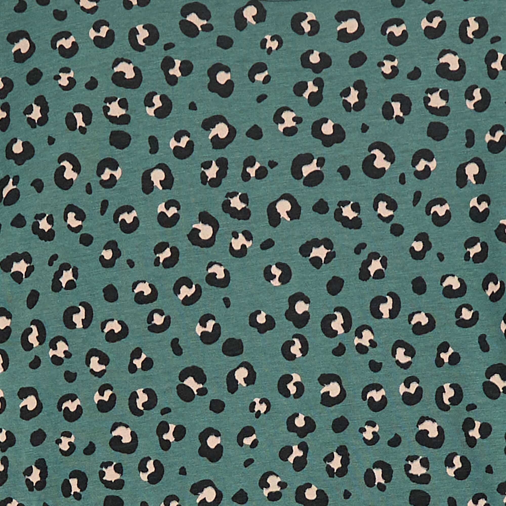 Cotton Patterned Dress GREEN - Image 2