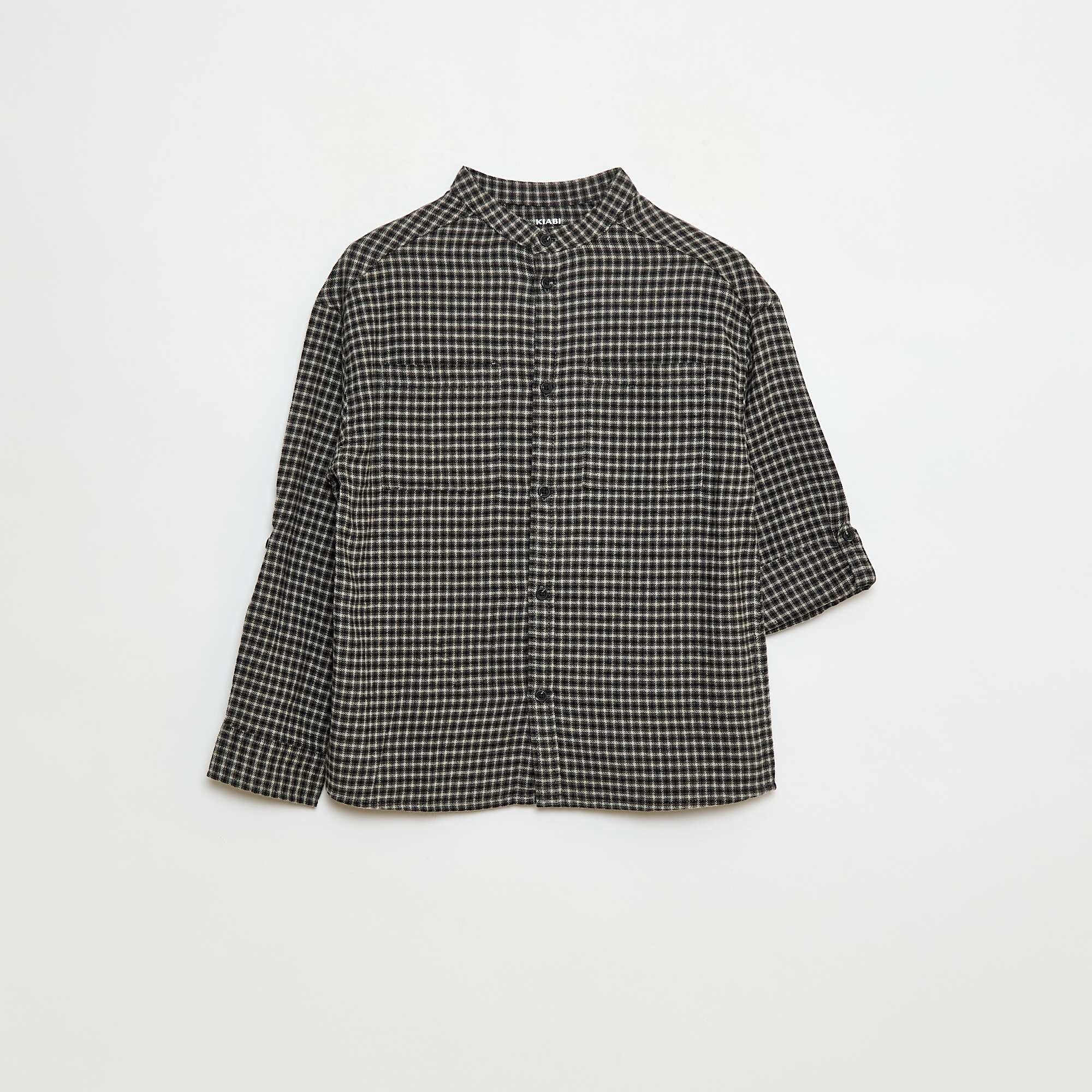 Cotton Shirt BLACK - Image 2