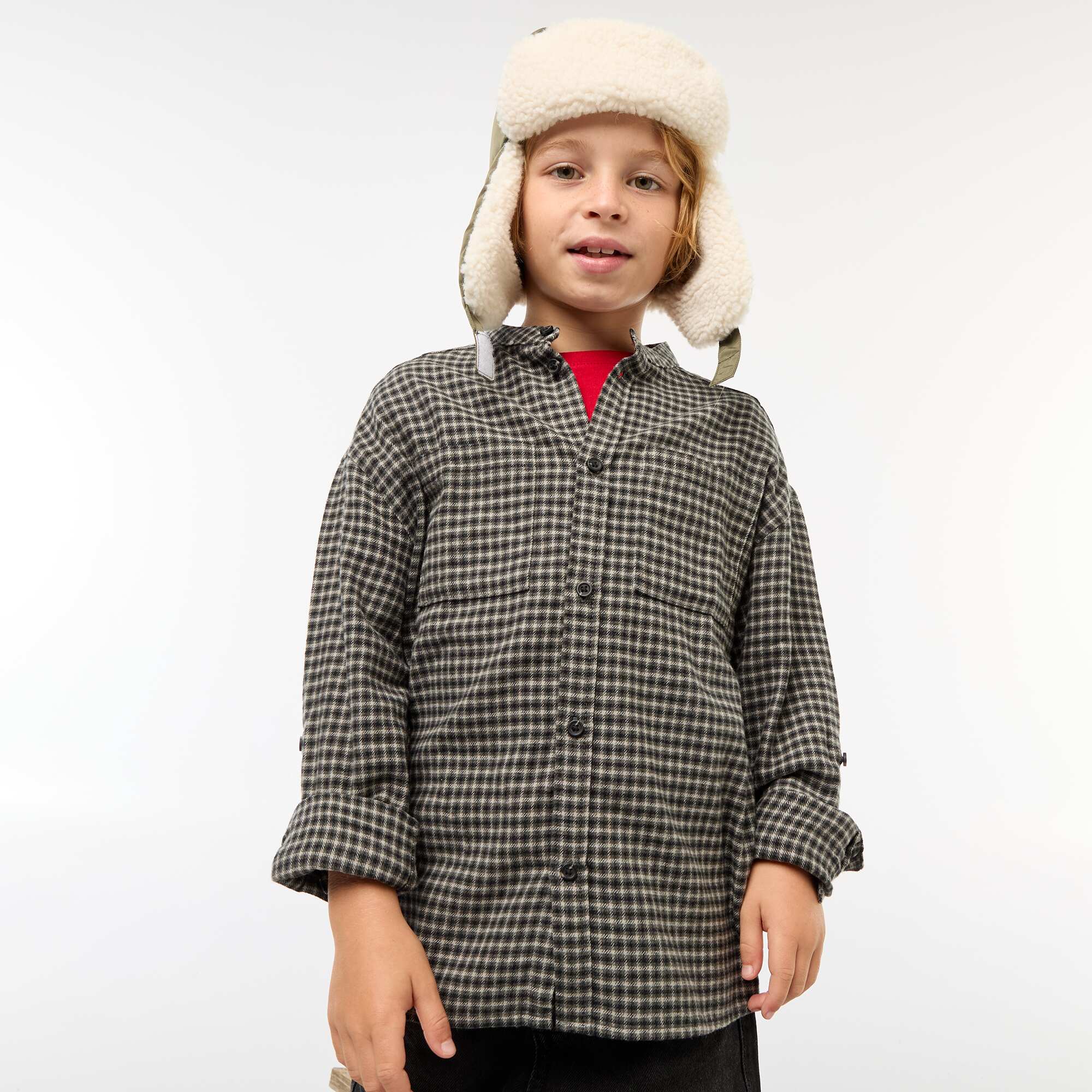Cotton Shirt BLACK - Image 5