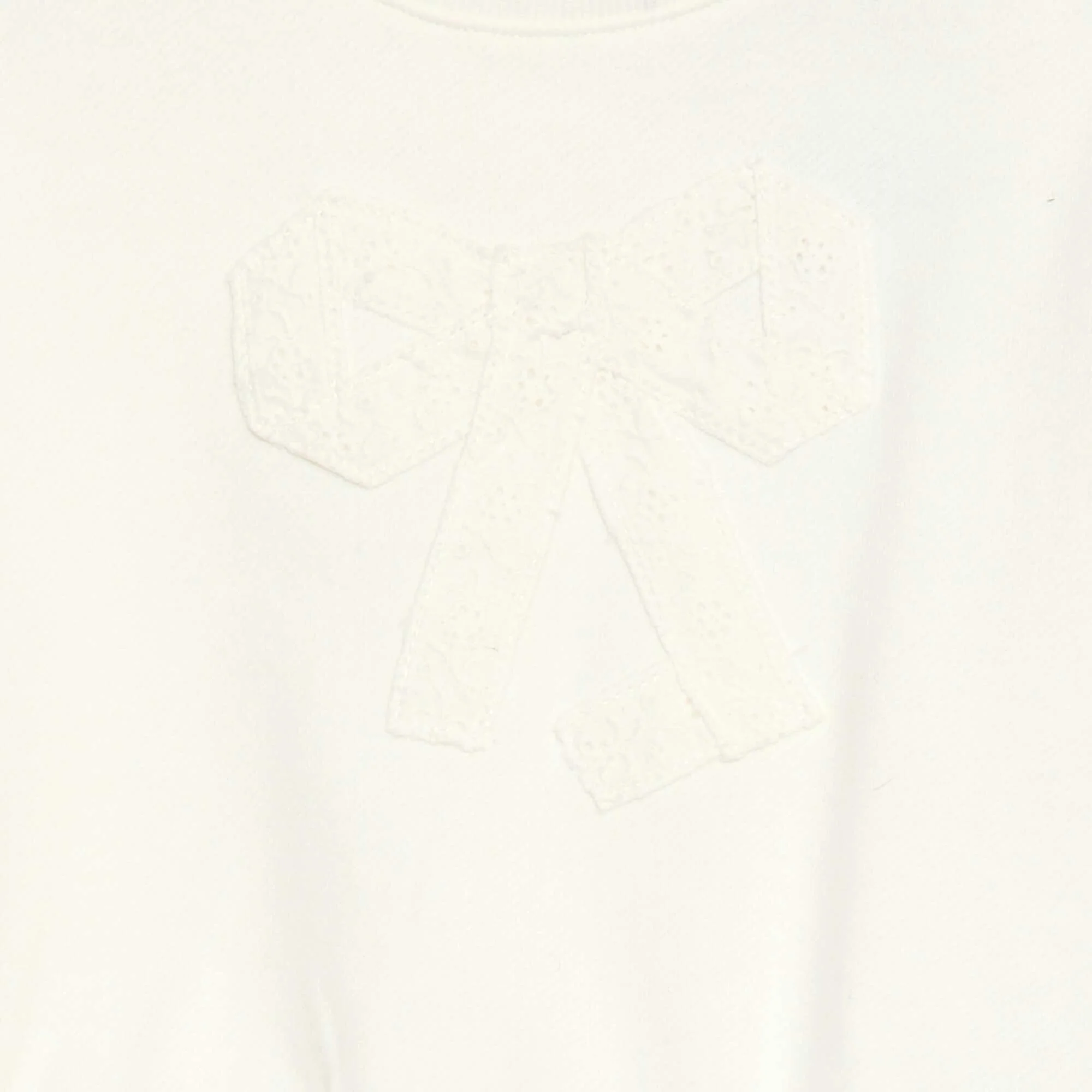 Cotton Sweatshirt with Front Graphic WHITE - Image 2