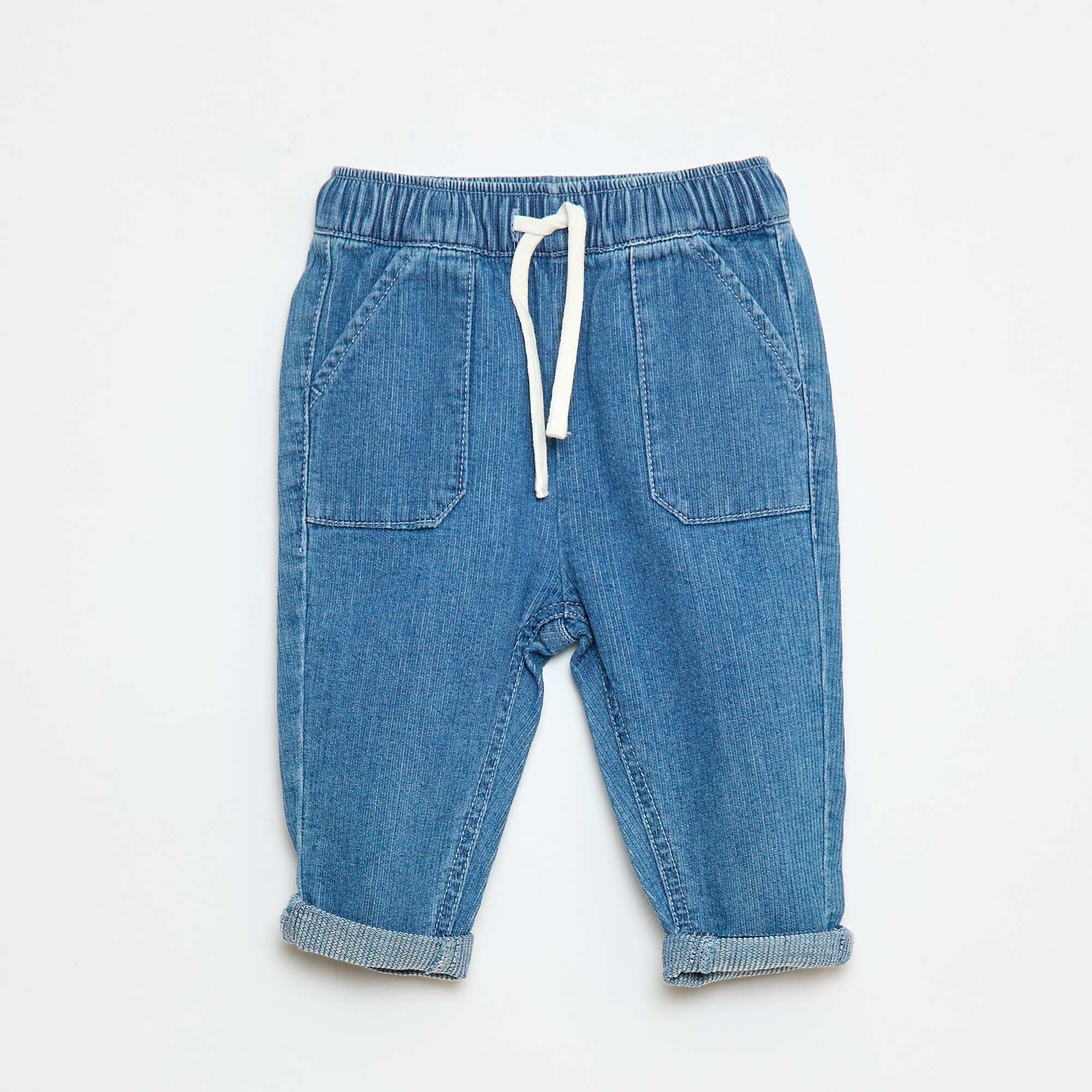 Cotton Trousers BLUE - Image 2