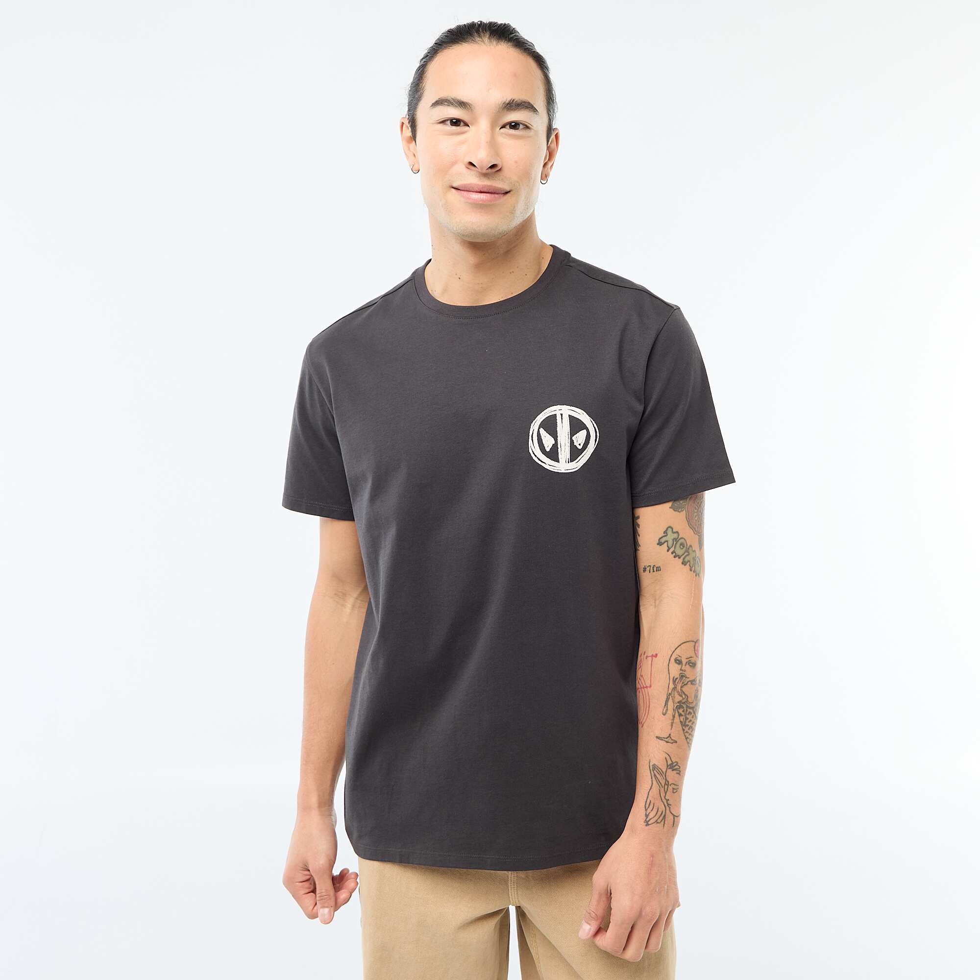 Deadpool 'Marvel' Double-Sided Print T-shirt BLACK - Image 4