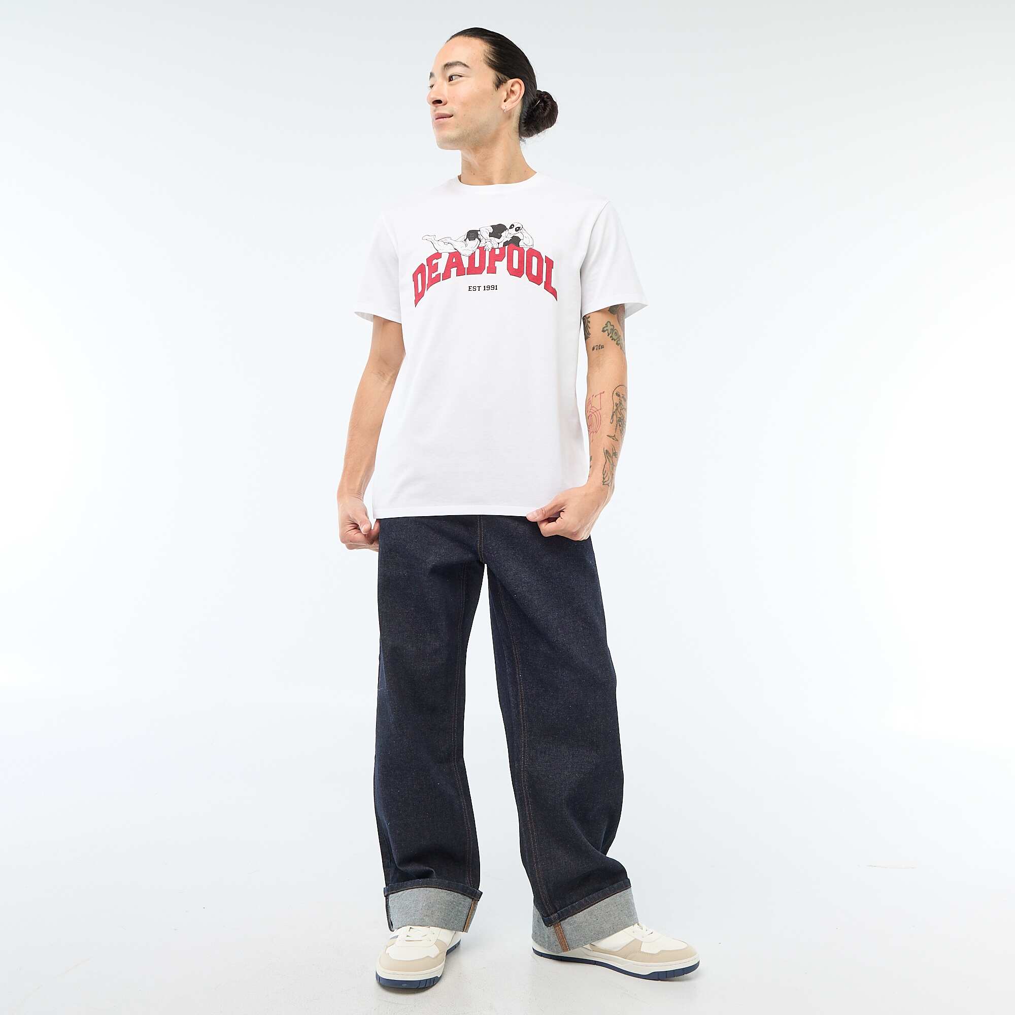 Deadpool 'Marvel' T-shirt WHITE - Image 2