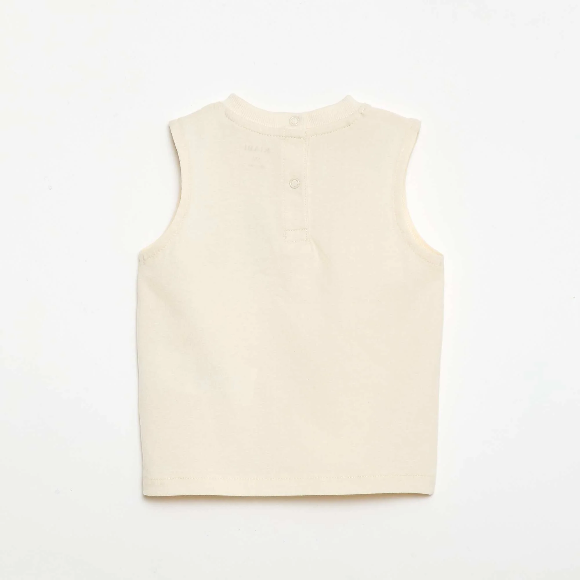 Decorative Embroidered Tank Top WHITE - Image 3