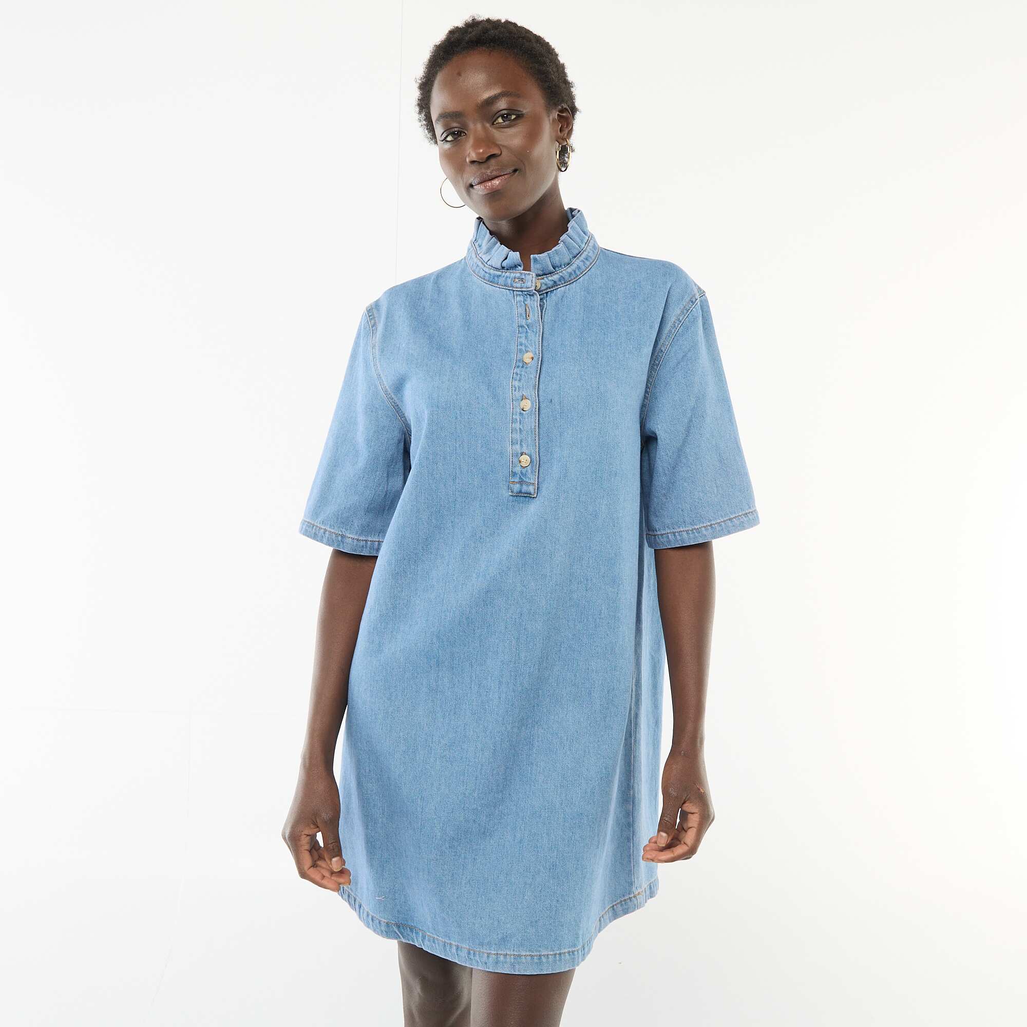Denim Dress BLUE - Image 4