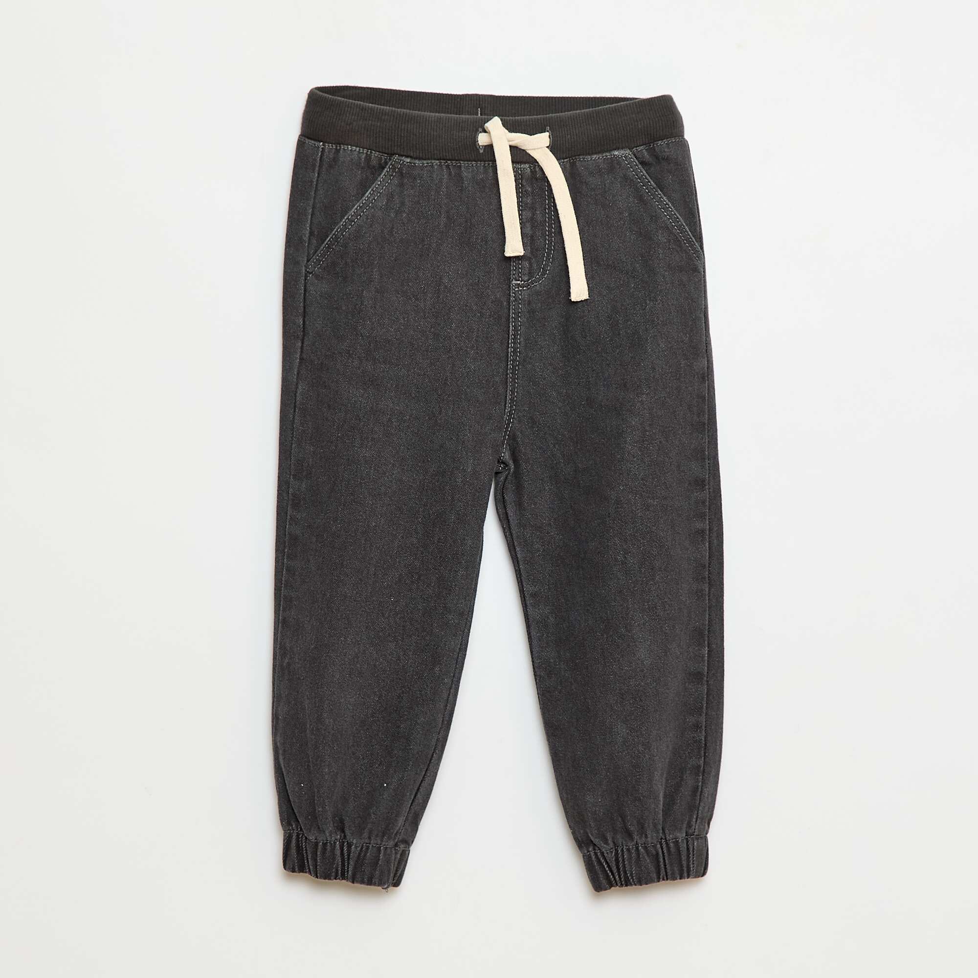 Denim Joggers GREY - Image 3