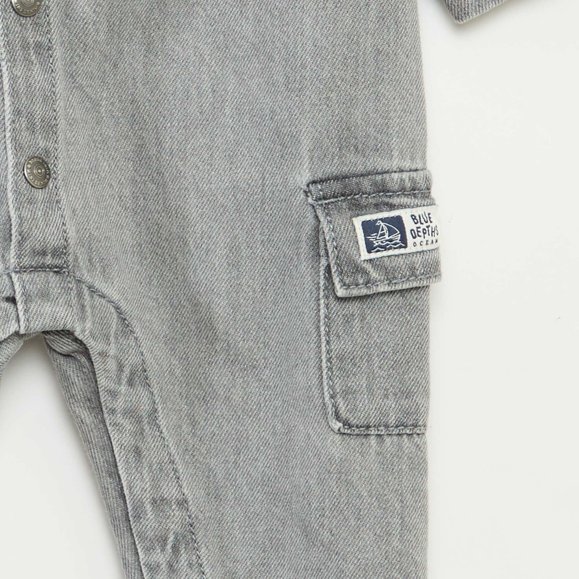 Denim Jumpsuit GREY - Image 3