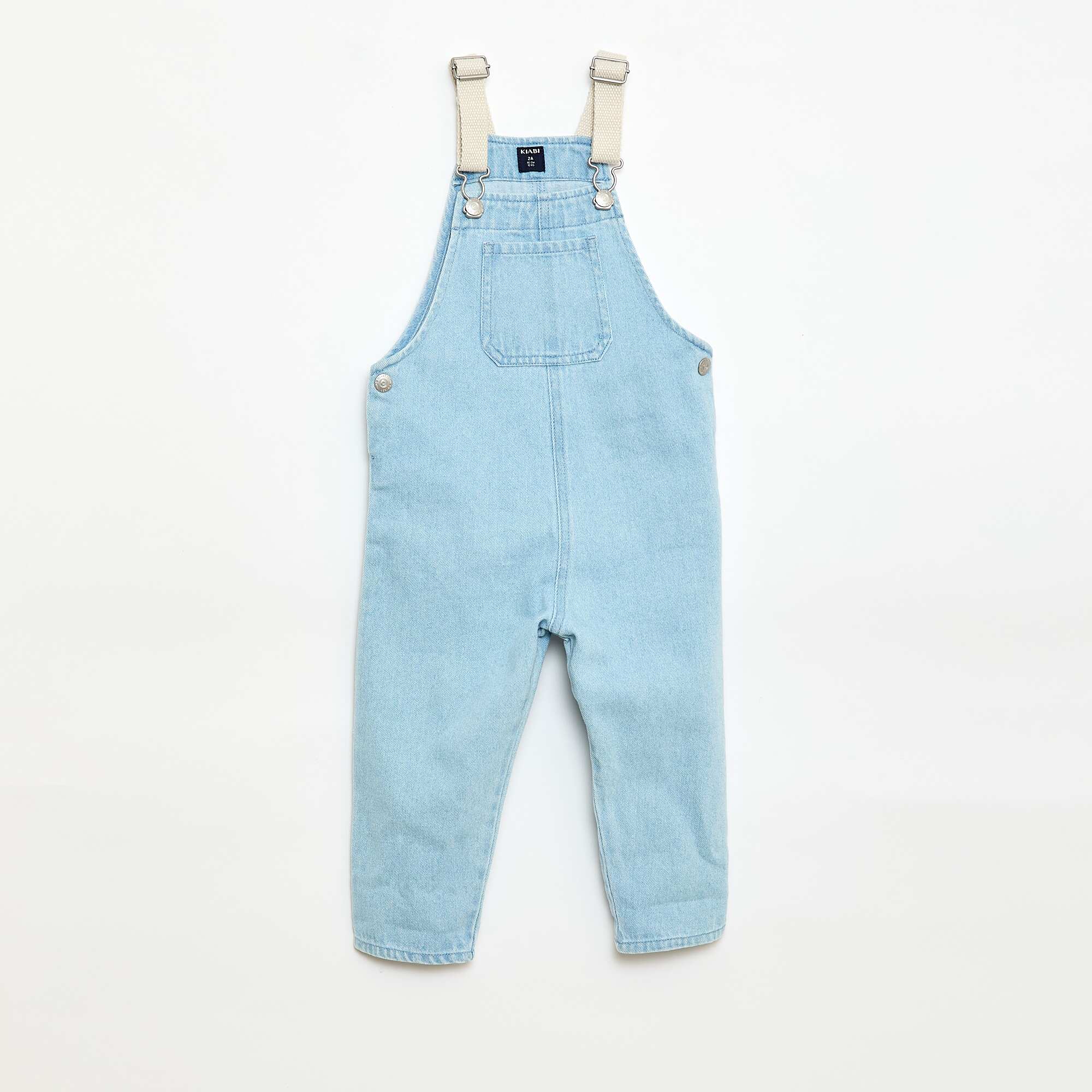 Denim Overalls with Patch Pocket BLUE - Image 4