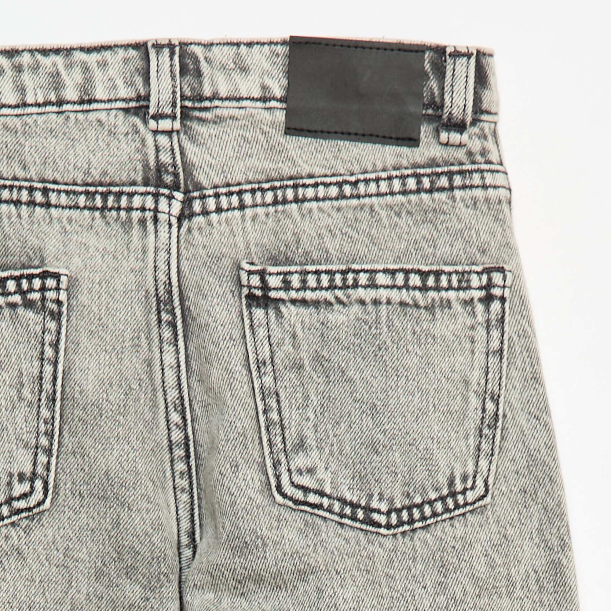 Destroyed denim trousers GREY - Image 4