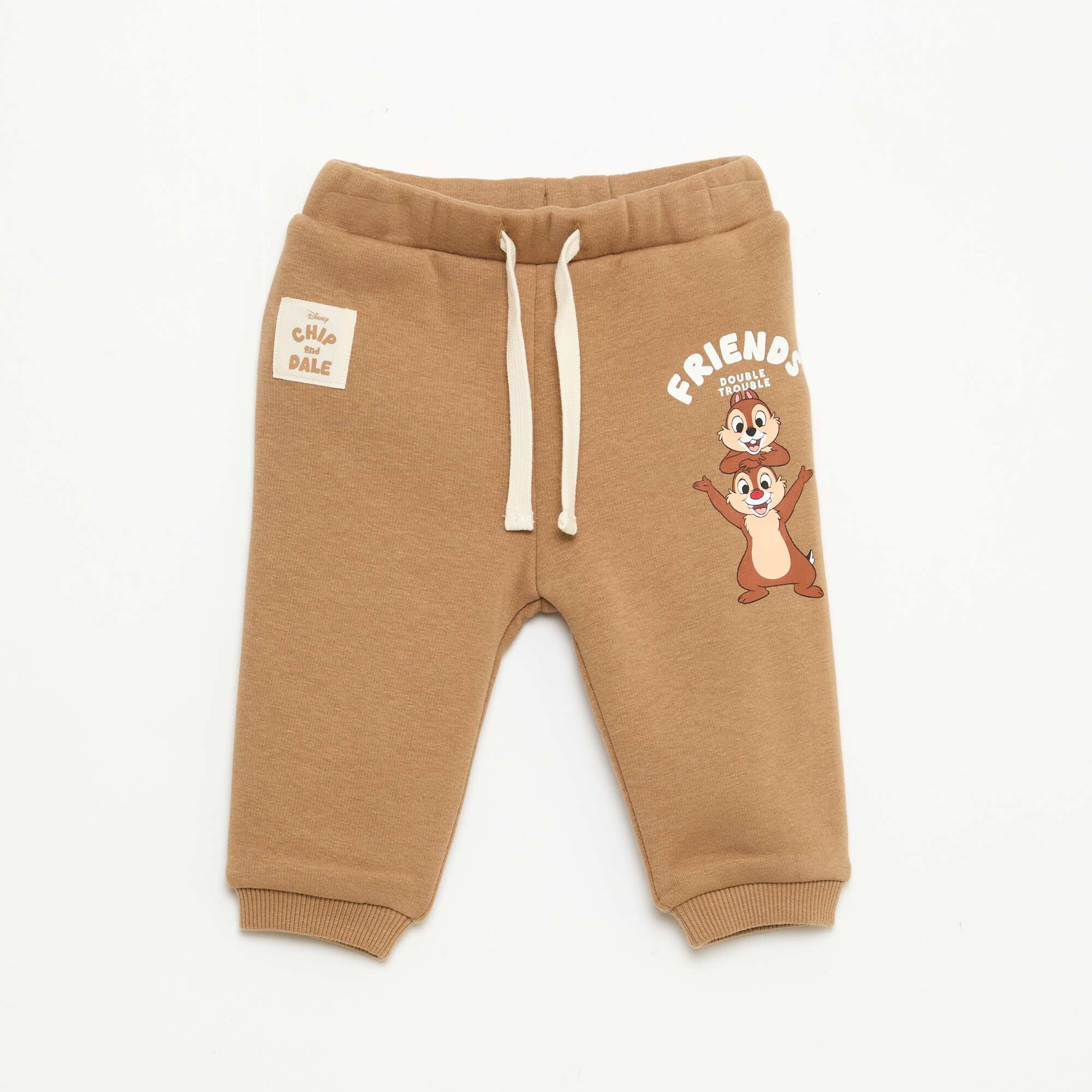 Disney 'Chip & Dale' Plain Joggers BEIGE