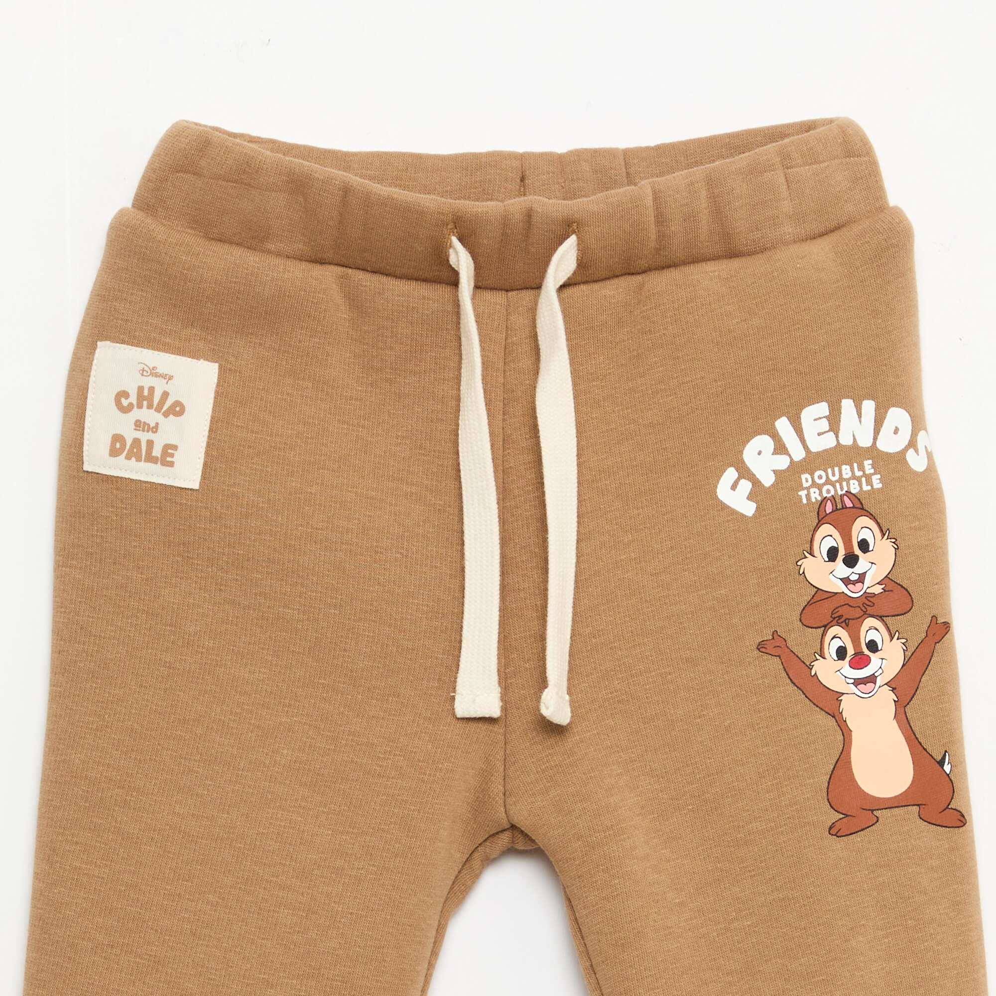 Disney 'Chip & Dale' Plain Joggers BEIGE - Image 2